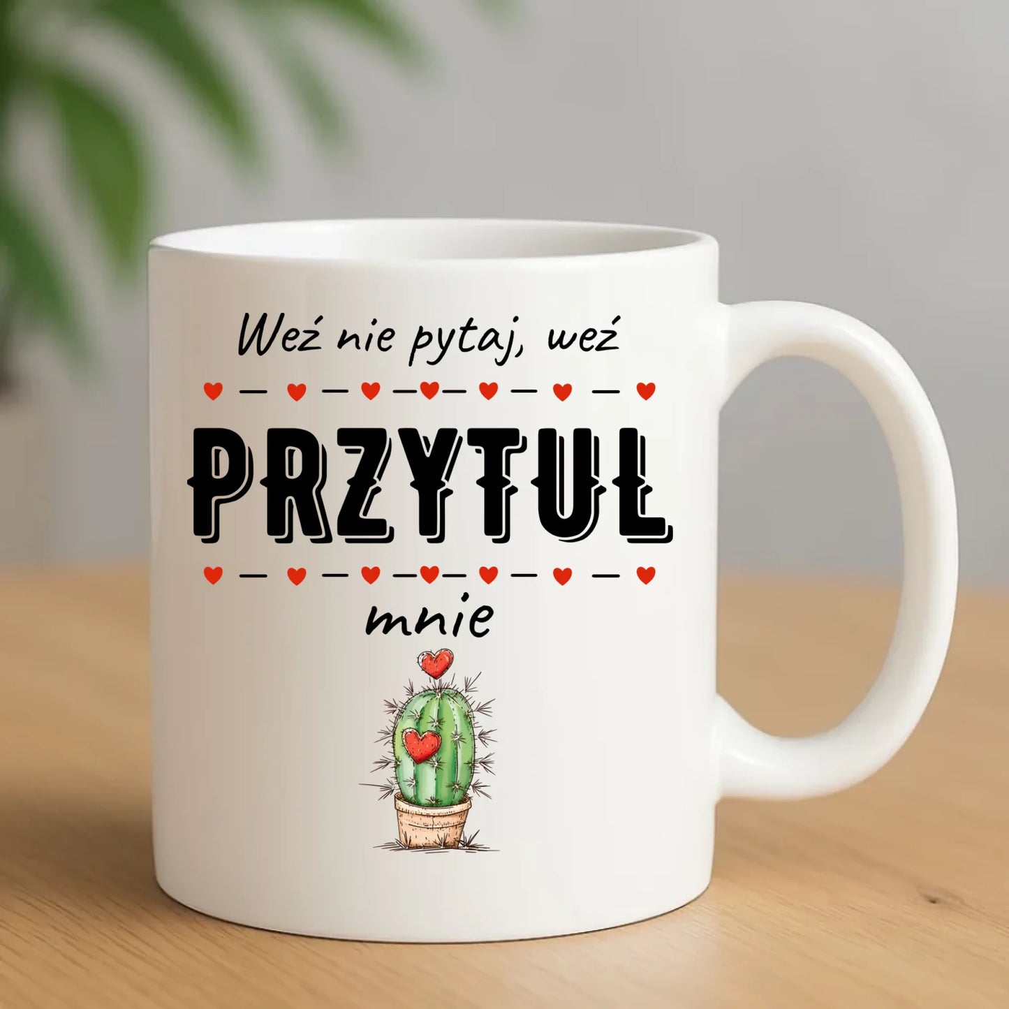 Kubek dla par - Weź nie pytaj, weź przytul mnie W49 - StoryCups.pl