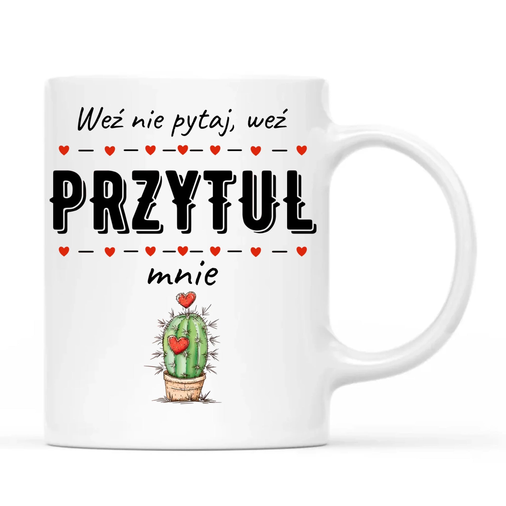 Kubek dla par - Weź nie pytaj, weź przytul mnie W49 - StoryCups.pl