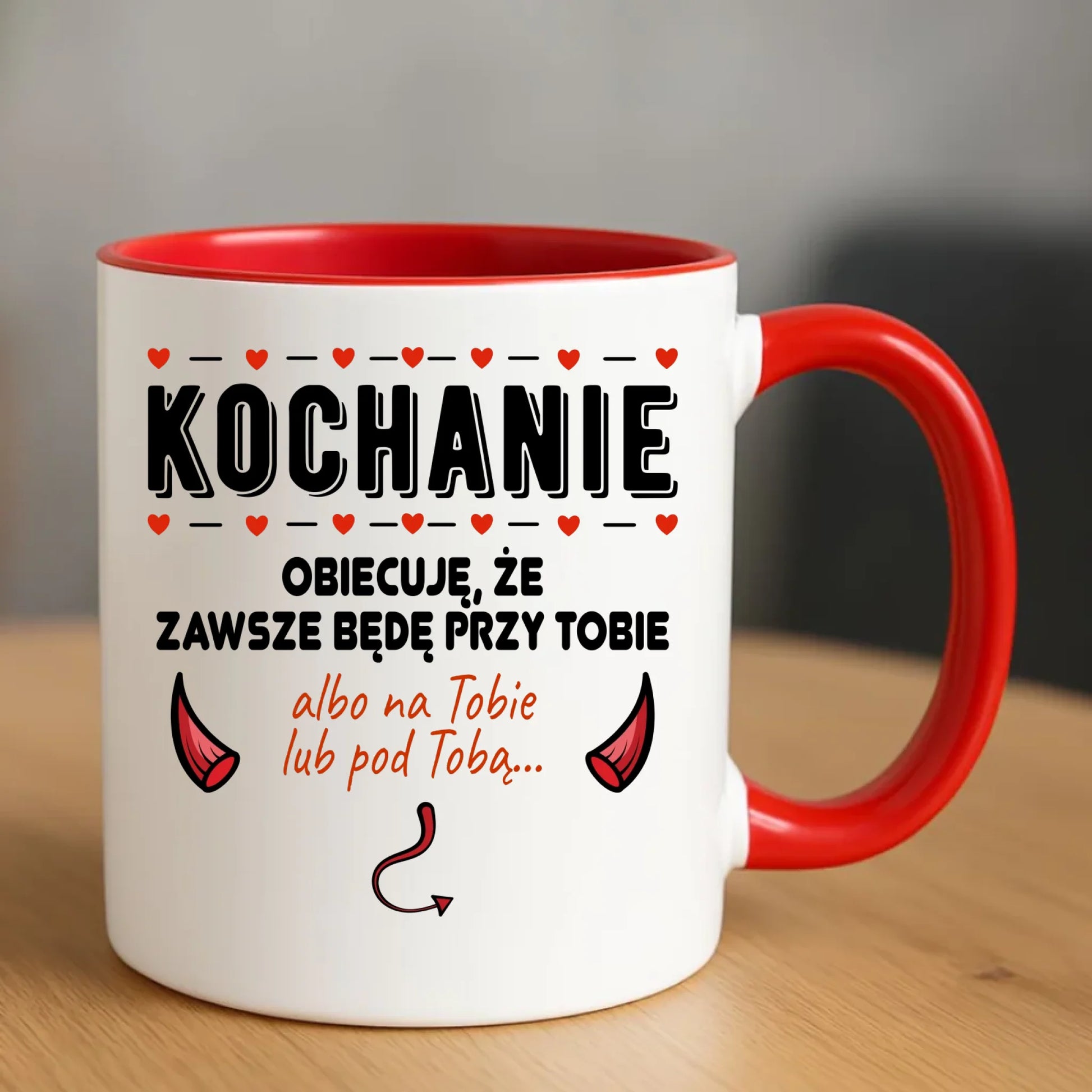 Kubek dla par - Obiecuję, że zawsze będę przy Tobie W50 - StoryCups.pl