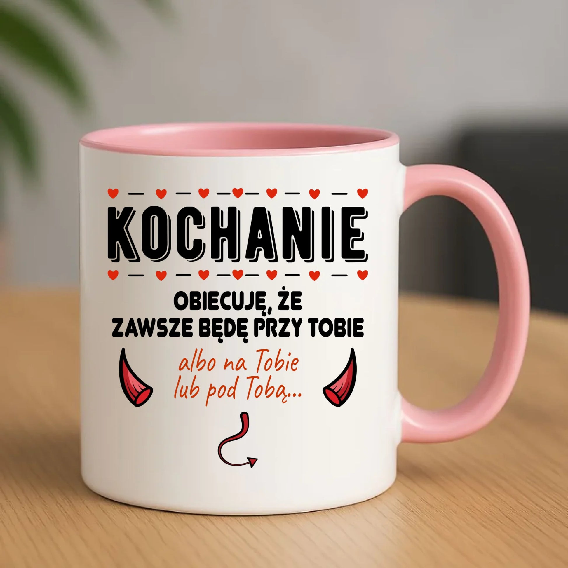 Kubek dla par - Obiecuję, że zawsze będę przy Tobie W50 - StoryCups.pl