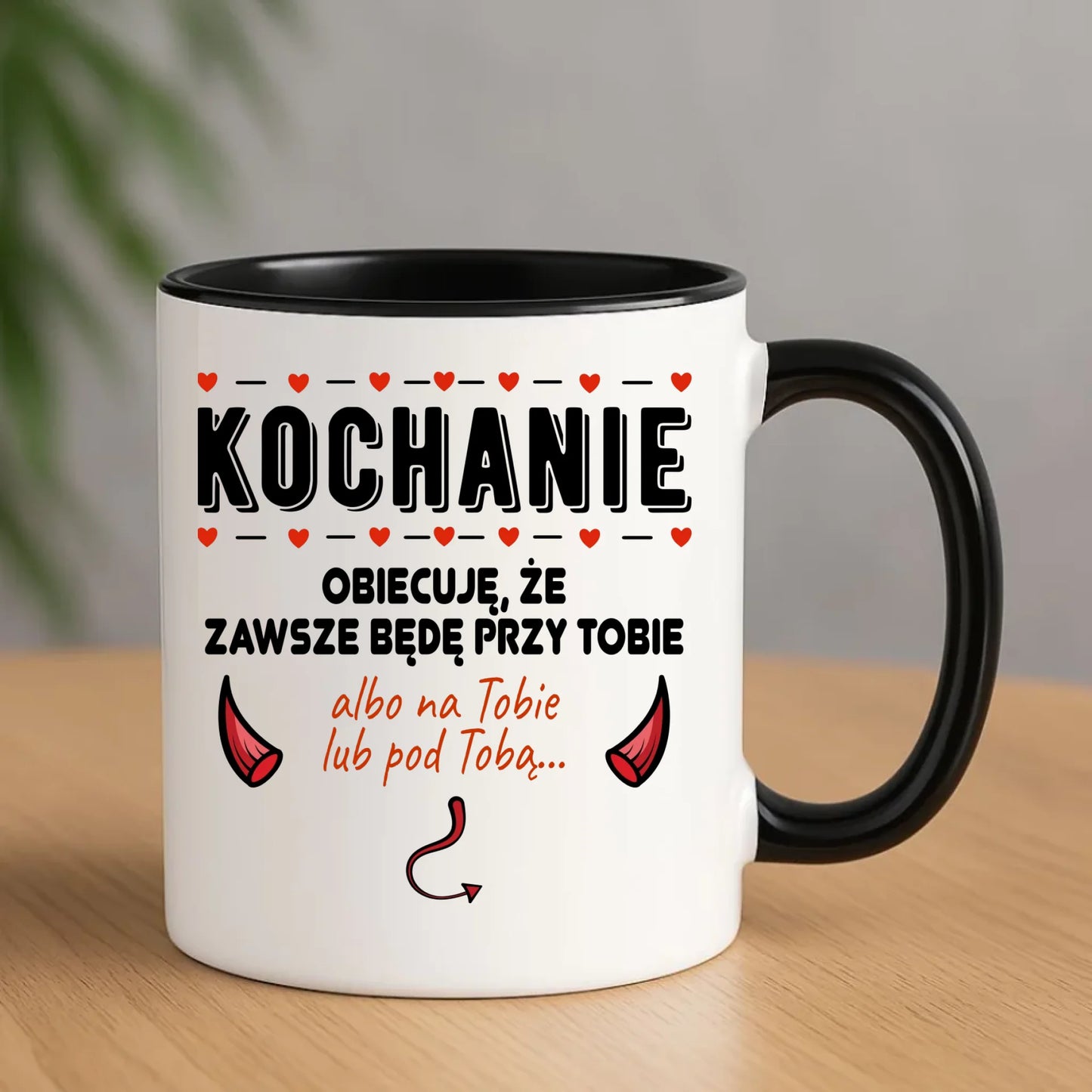 Kubek dla par - Obiecuję, że zawsze będę przy Tobie W50 - StoryCups.pl