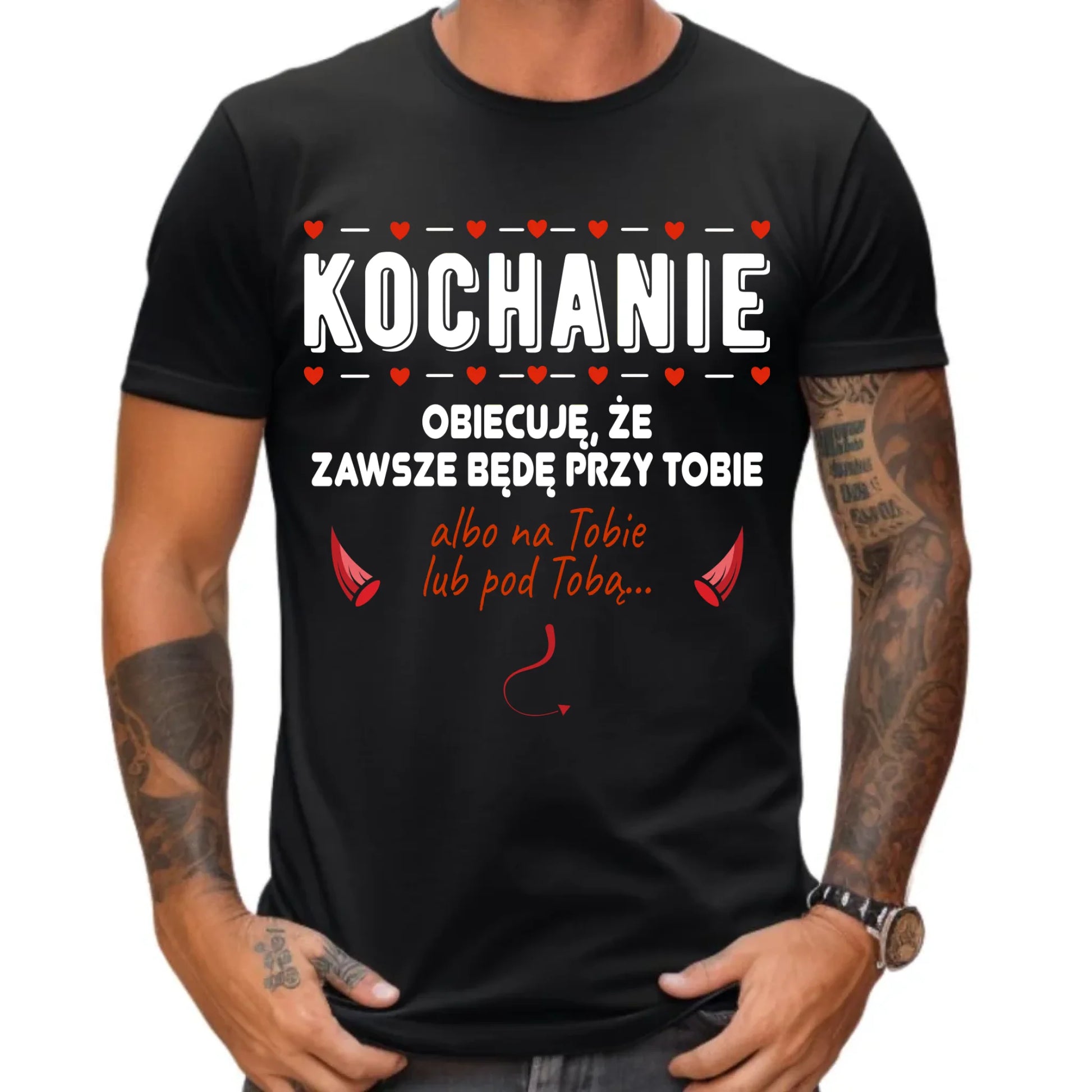 Koszulka męska - Obiecuję, że zawsze będę przy Tobie W50 - StoryCups.pl