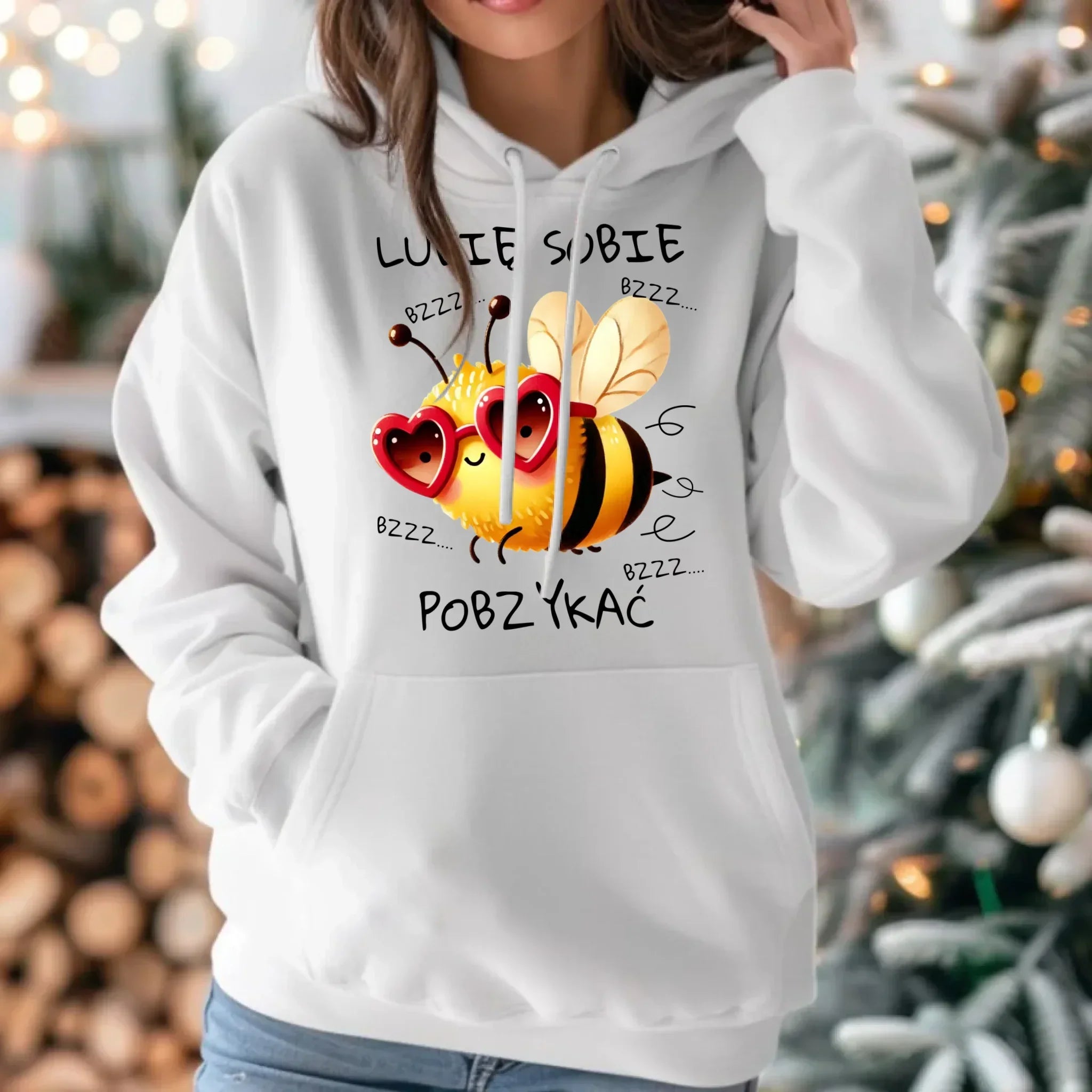 Bluza damska z kapturem - Lubię sobie pobzykać W51 - StoryCups.pl