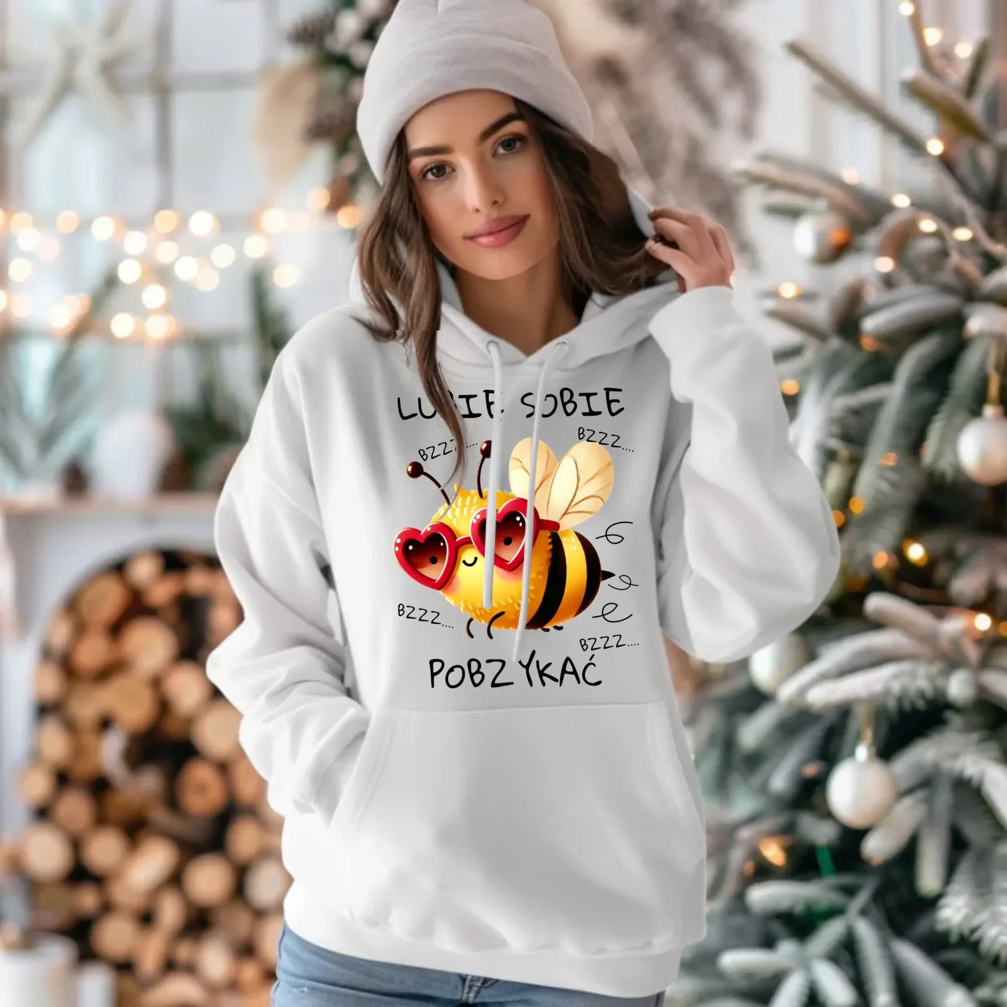 Bluza damska z kapturem - Lubię sobie pobzykać W51 - StoryCups.pl