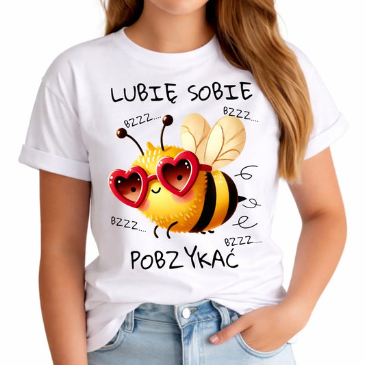 Koszulka damska - Lubię sobie pobzykać W51