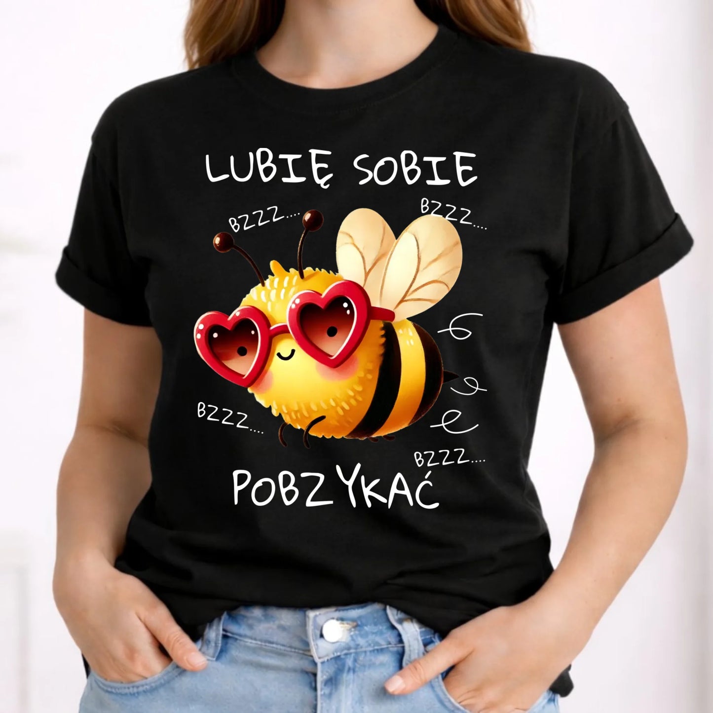 Koszulka damska - Lubię sobie pobzykać W51