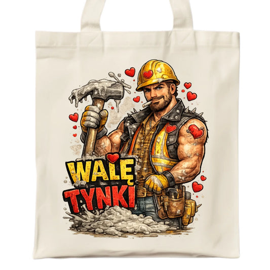 Torba na Walentynki - Budowlaniec Walę tynki W64 - StoryCups.pl