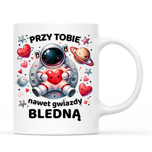 Kubek dla par - Przy Tobie nawet gwiazdy bledną W57 - StoryCups.pl