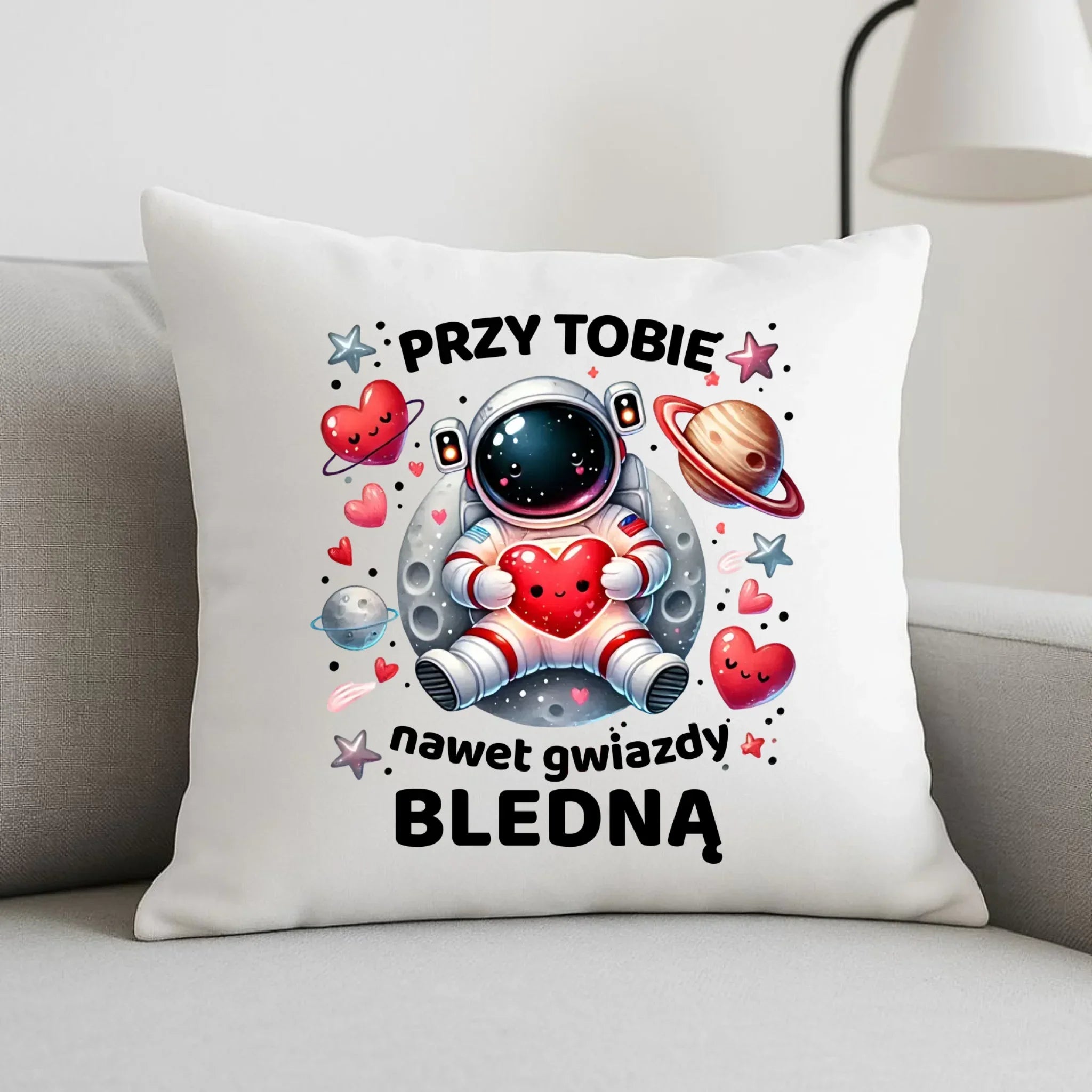 Poduszka dla par - Przy Tobie nawet gwiazdy bledną W57 - StoryCups.pl