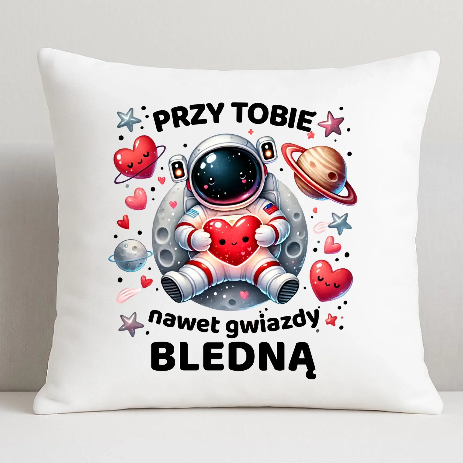 Poduszka dla par - Przy Tobie nawet gwiazdy bledną W57 - StoryCups.pl