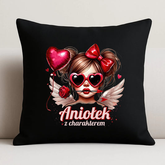 Poduszka dekoracyjna - Aniołek z charakterem W58 - StoryCups.pl