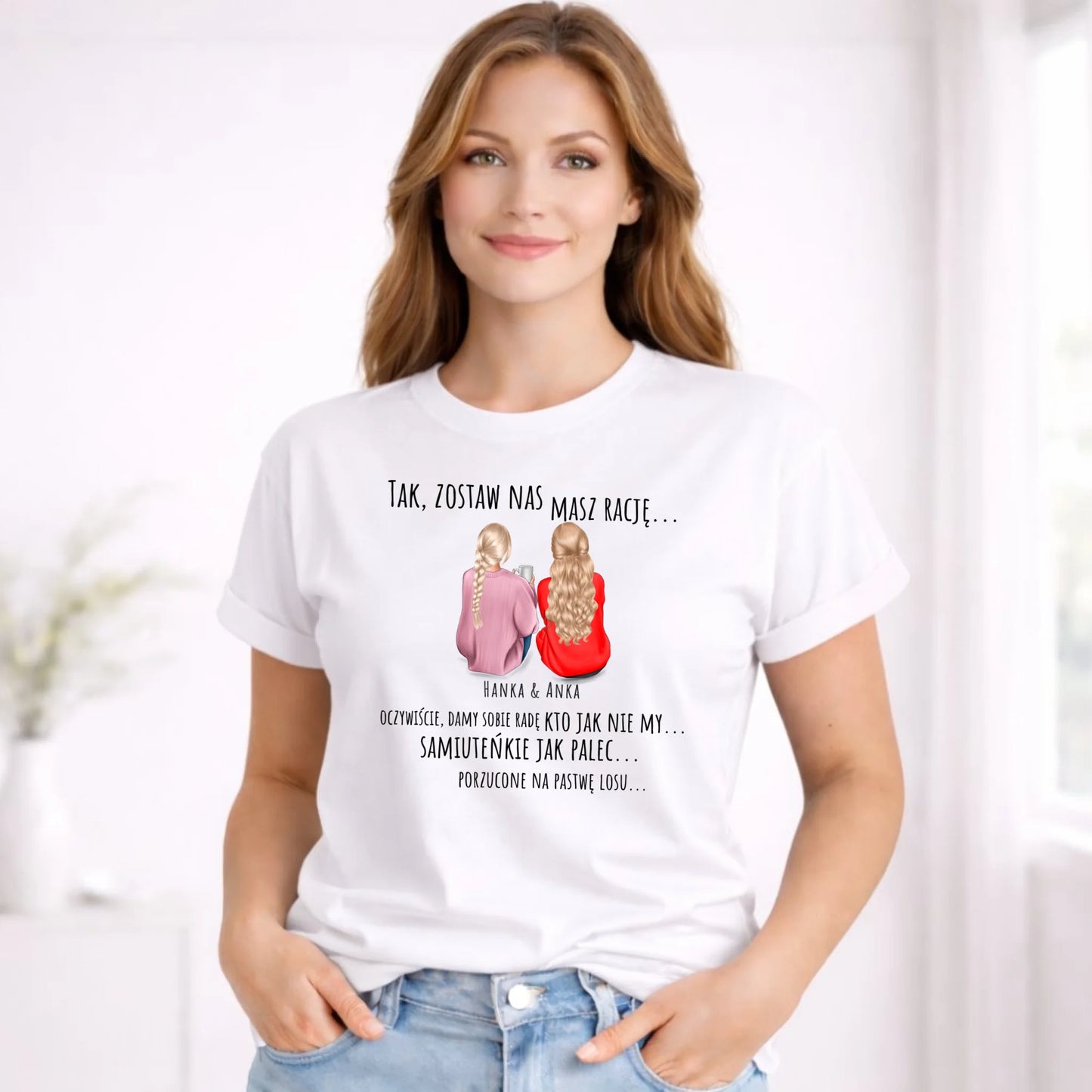 Koszulka damska na odejście z pracy - prezent od koleżanek - 2-5 osób personalizowana OP16