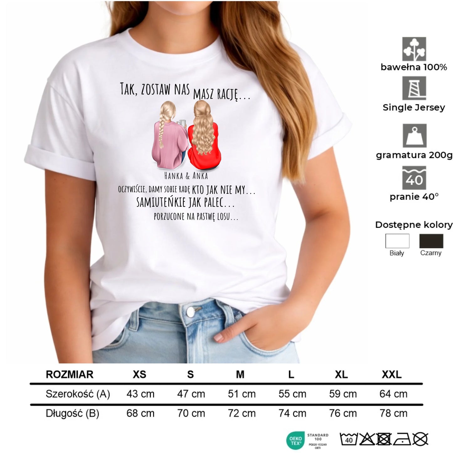 Koszulka damska na odejście z pracy - prezent od koleżanek - 2-5 osób personalizowana OP16