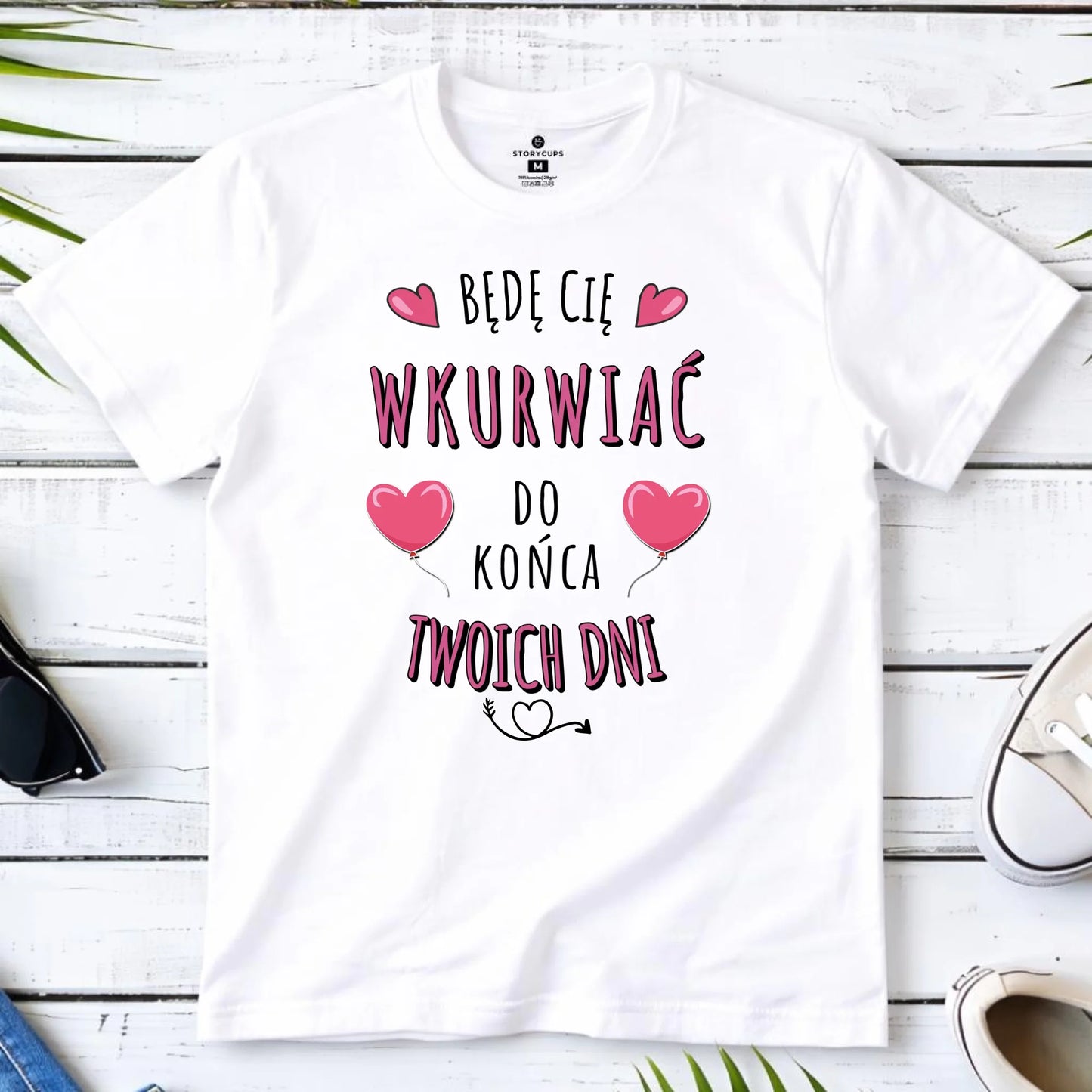 Koszulka męska - Obiecuję, że będę Cię wku*rwiać codziennie - bez cenzury W62 - StoryCups.pl