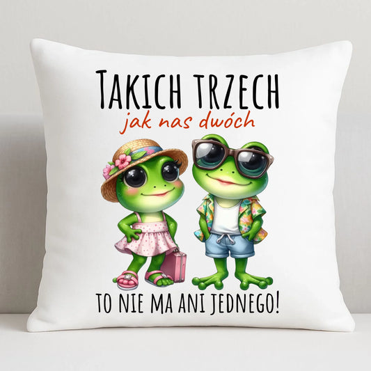 Poduszka dla par - Żabki Takich trzech jak nas dwóch DCH11 - StoryCups.pl
