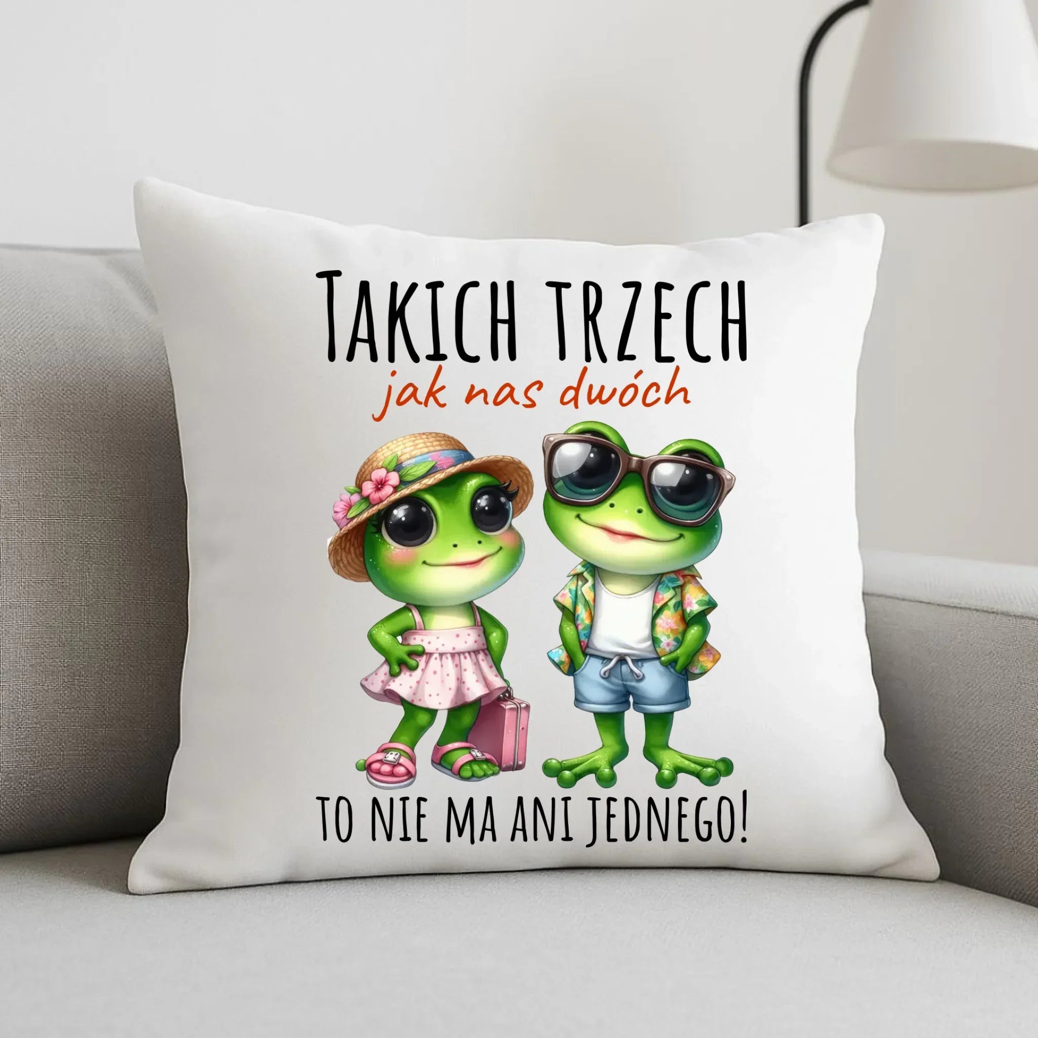 Poduszka dla par - Żabki Takich trzech jak nas dwóch DCH11 - StoryCups.pl