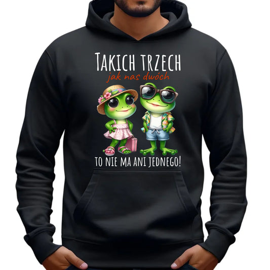 Bluza męska z kapturem - Żabki Takich trzech jak nas dwóch DCH11 - StoryCups.pl