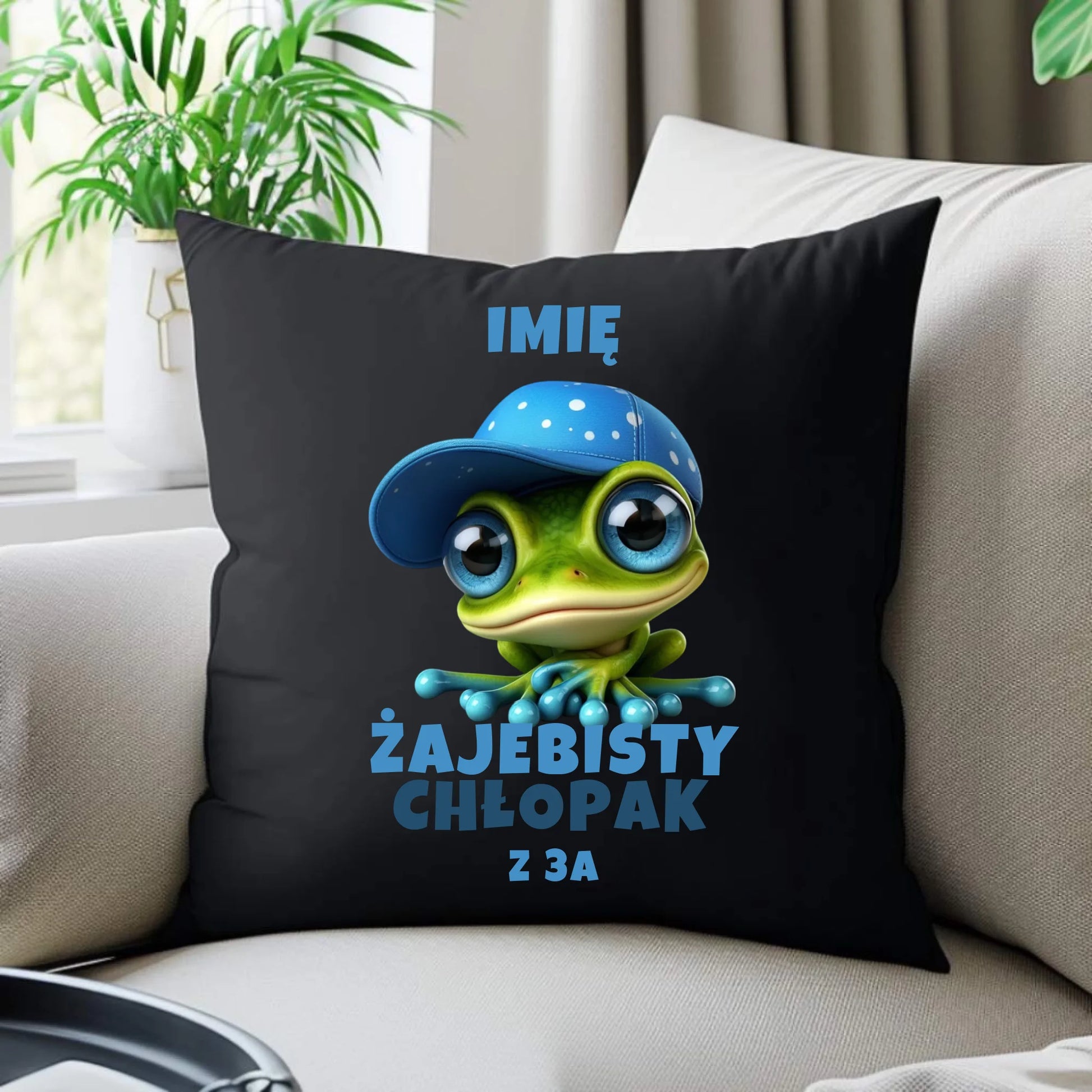 Poduszka dekoracyjna - Żajebisty Chłopak - personalizowana DCH01 - StoryCups.pl