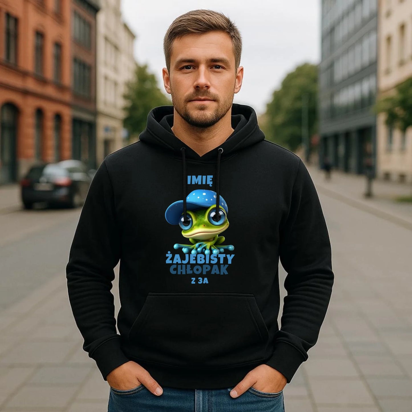 Bluza męska z kapturem - Żajebisty Chłopak - personalizowana DCH01 - StoryCups.pl