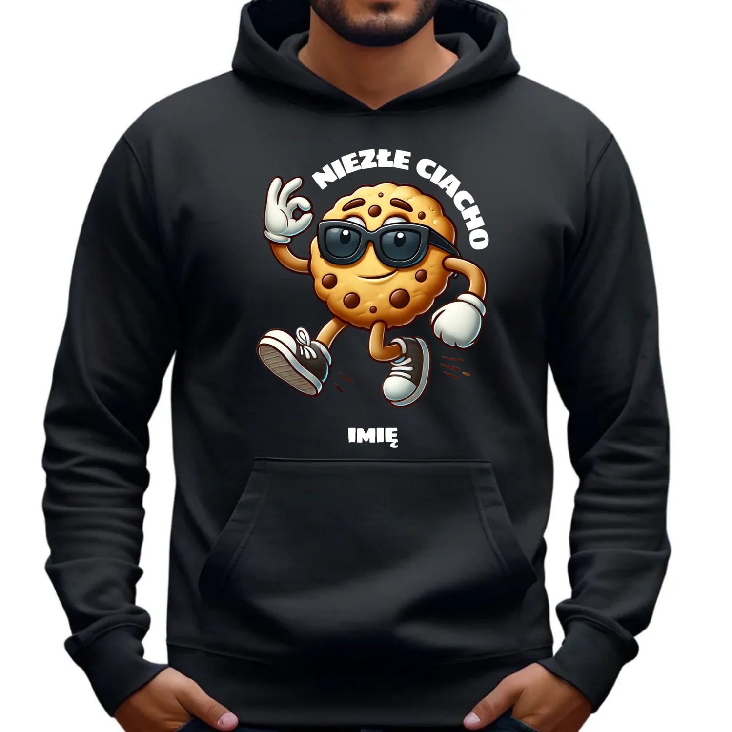 Bluza męska z kapturem - Niezłe ciacho - personalizowana DCH31 - StoryCups.pl