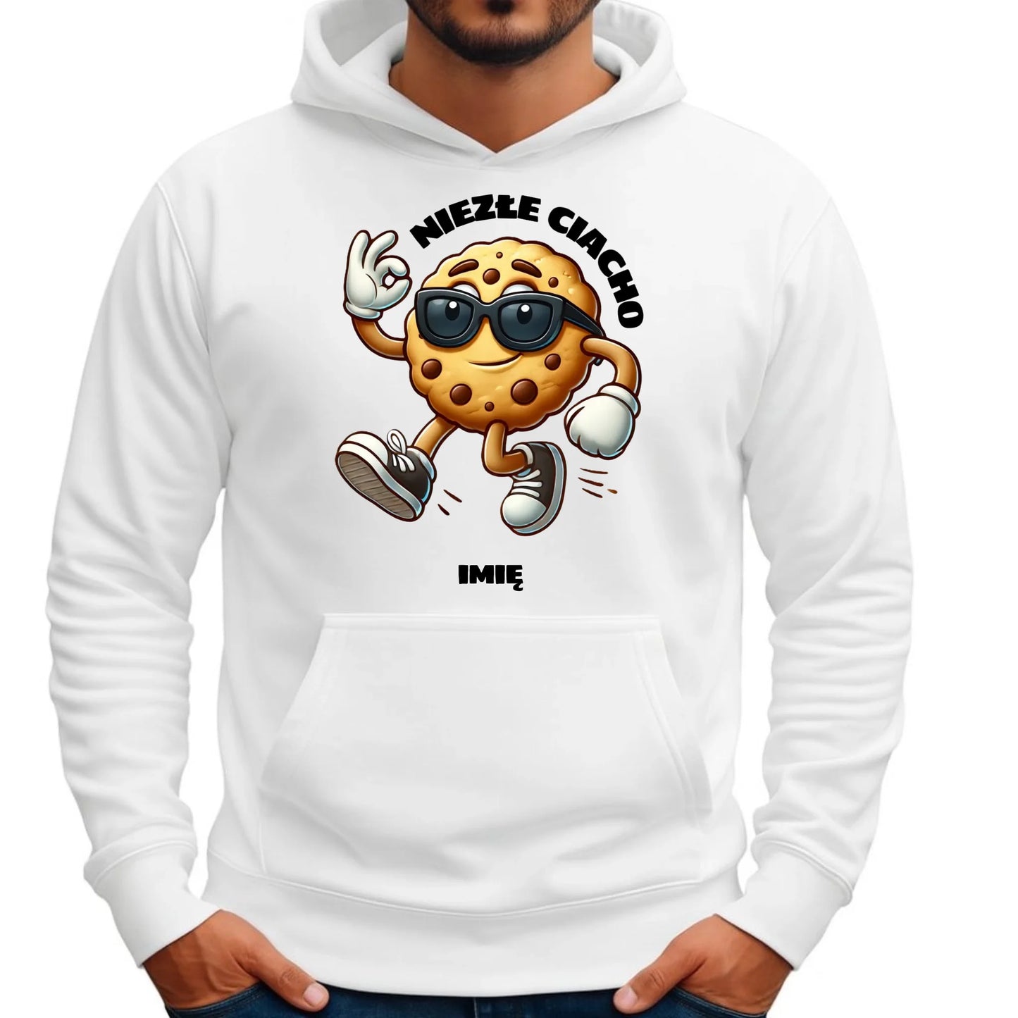 Bluza męska z kapturem - Niezłe ciacho - personalizowana DCH31 - StoryCups.pl