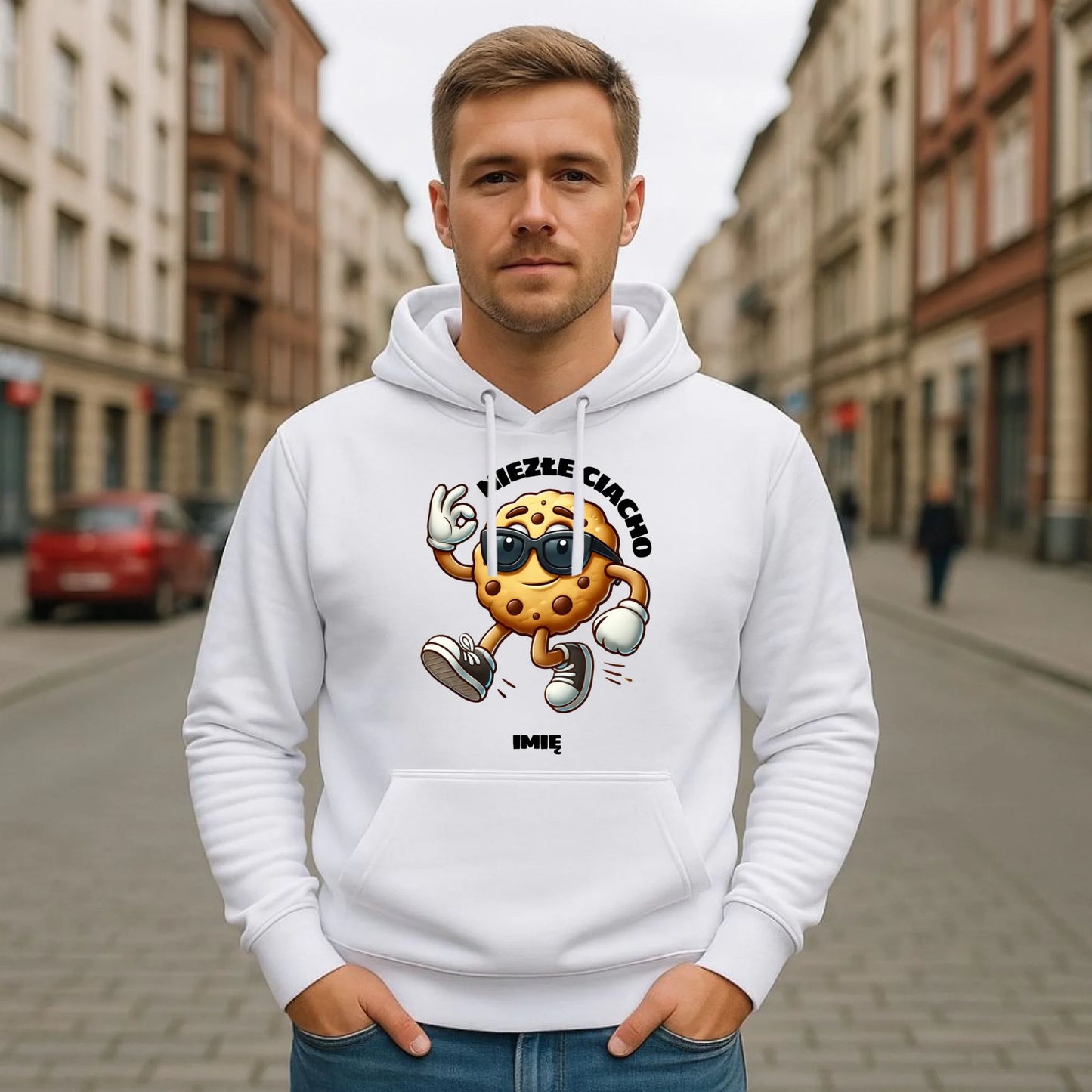Bluza męska z kapturem - Niezłe ciacho - personalizowana DCH31 - StoryCups.pl