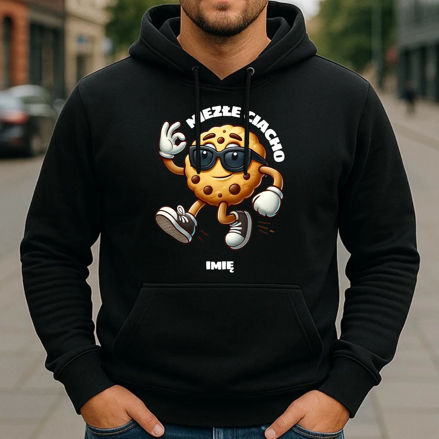 Bluza męska z kapturem - Niezłe ciacho - personalizowana DCH31 - StoryCups.pl