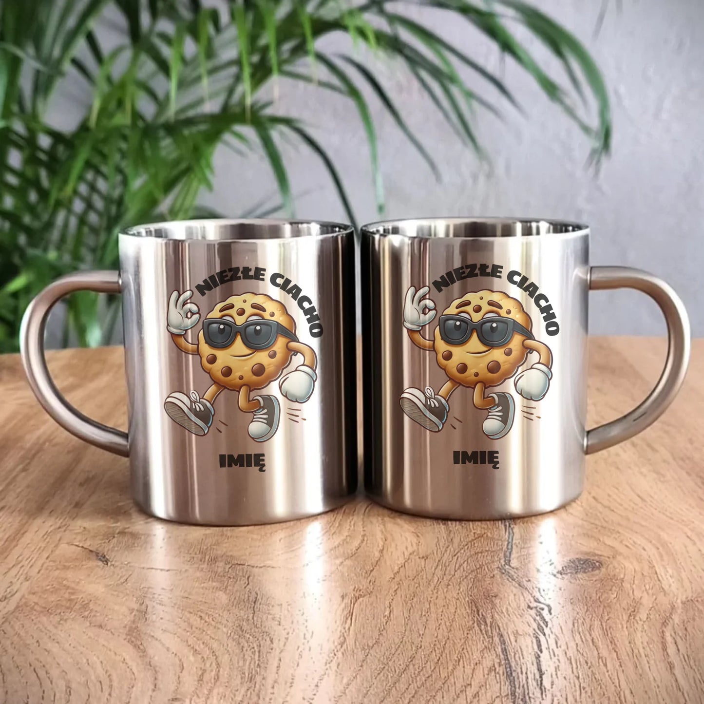 Kubek metalowy - Niezłe ciacho - personalizowany DCH31 - StoryCups.pl