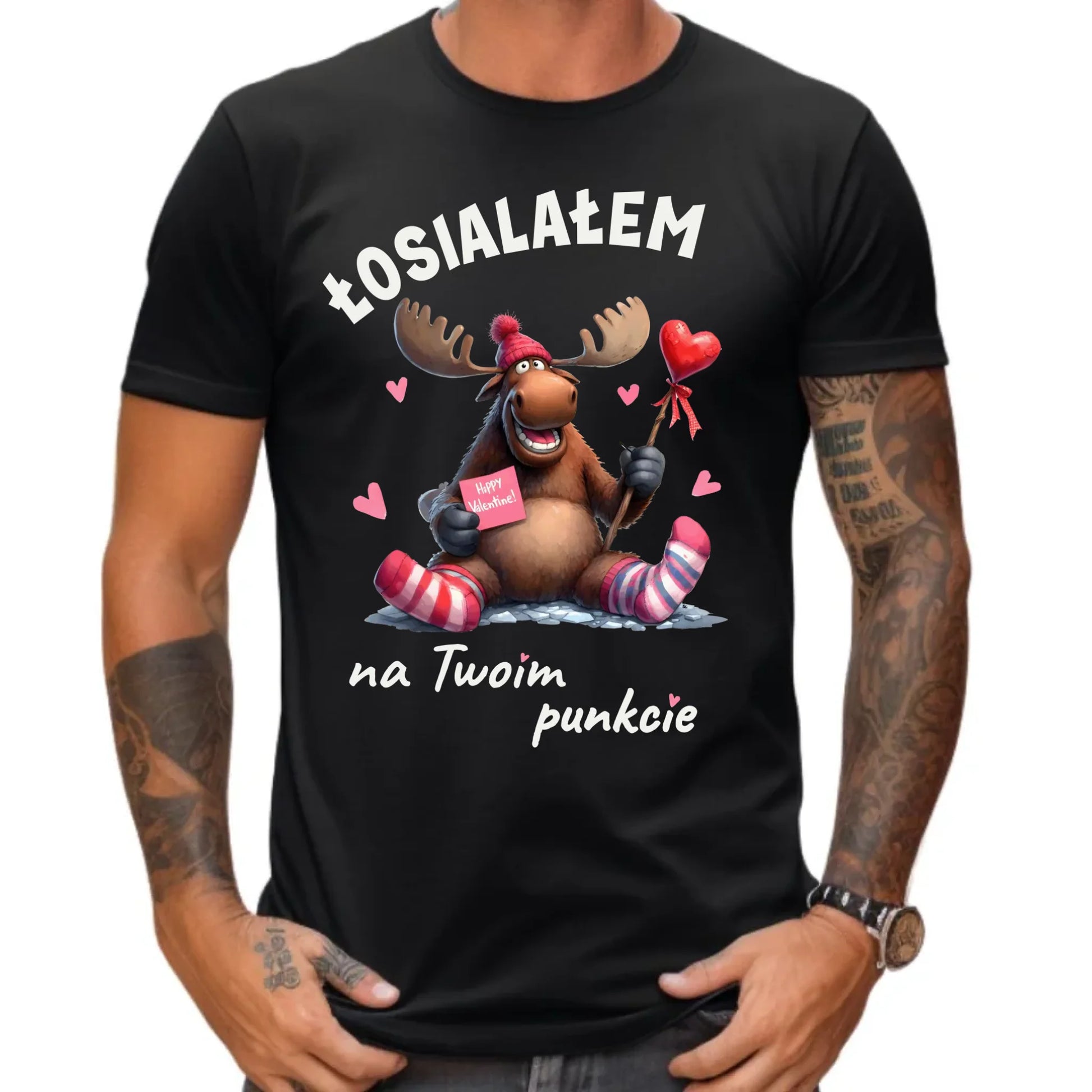 Koszulka męska - Łosialałem na Twoim punkcie W66 - StoryCups.pl