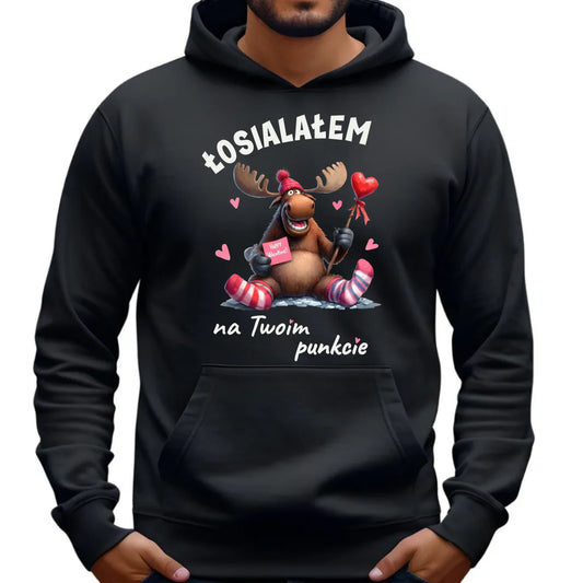 Bluza męska z kapturem - Łosialałem na Twoim punkcie W66 - StoryCups.pl