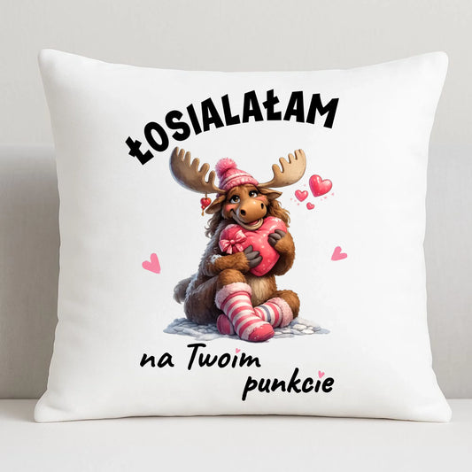 Poduszka dla par - Łosialałam na Twoim punkcie W67 - StoryCups.pl