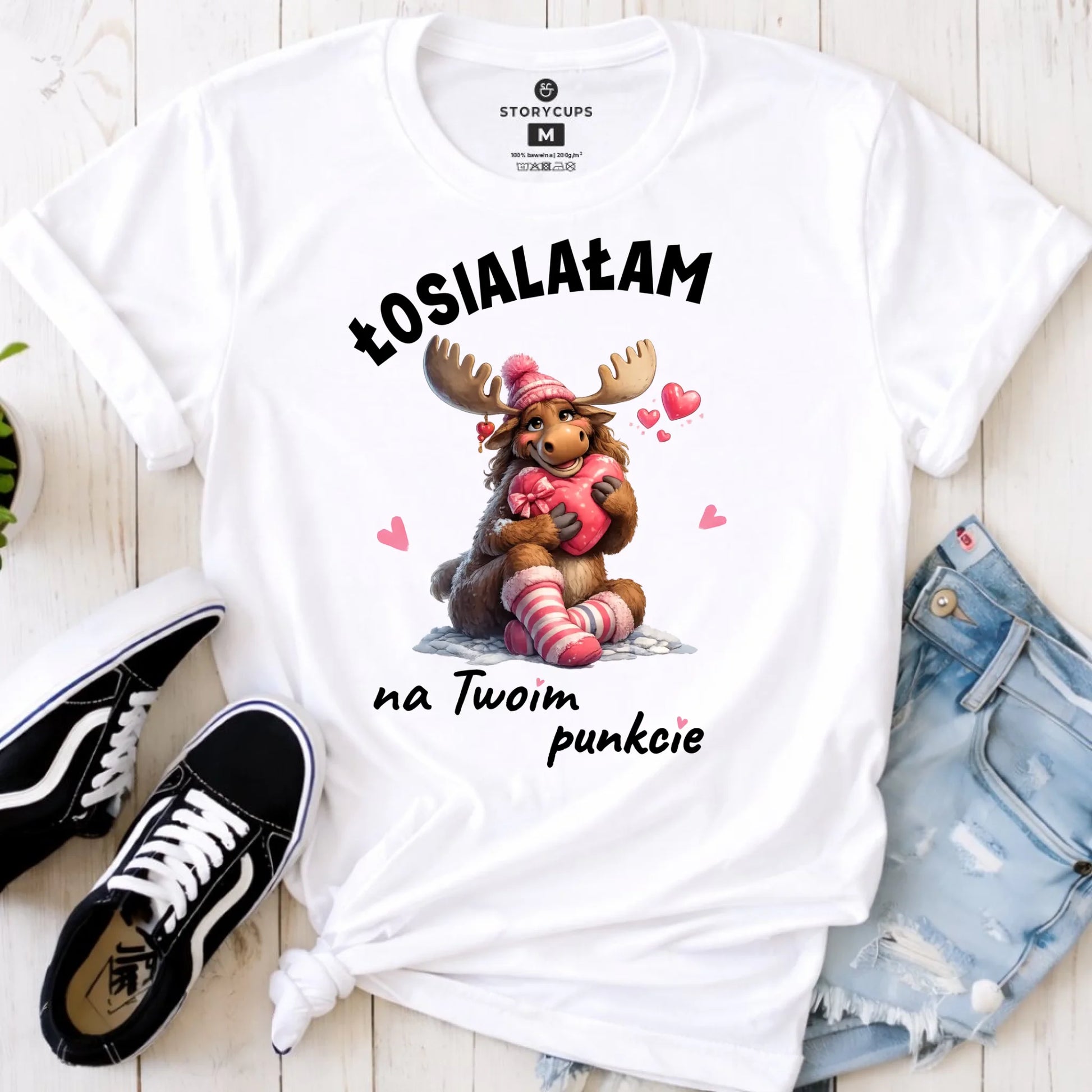 Koszulka damska - Łosialałam na Twoim punkcie W67 - StoryCups.pl
