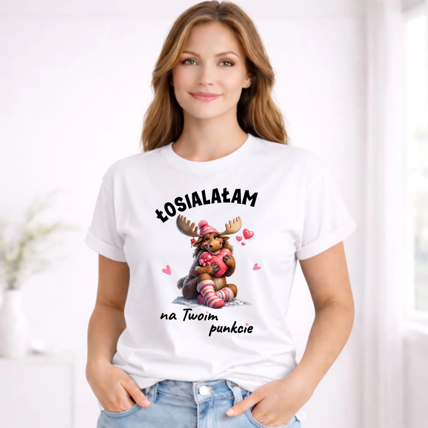 Koszulka damska - Łosialałam na Twoim punkcie W67 - StoryCups.pl