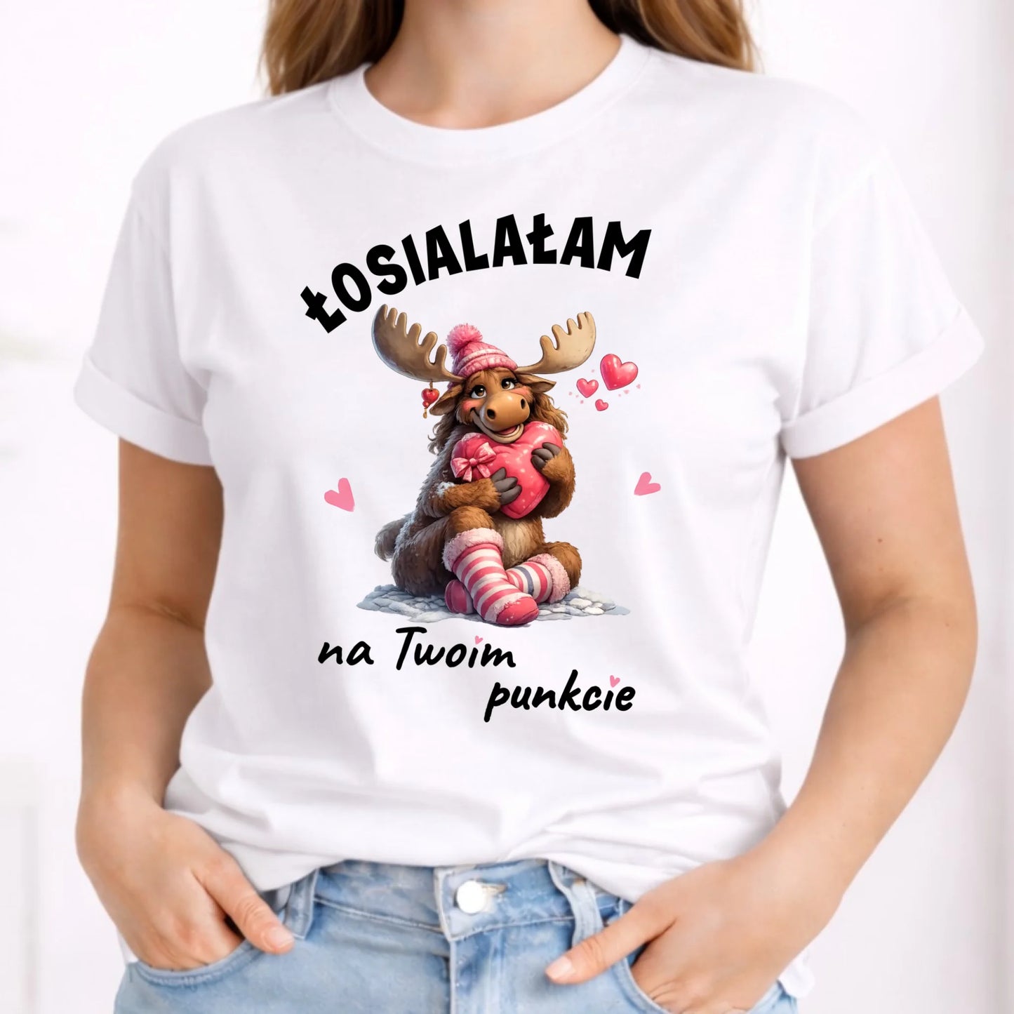 Koszulka damska - Łosialałam na Twoim punkcie W67 - StoryCups.pl