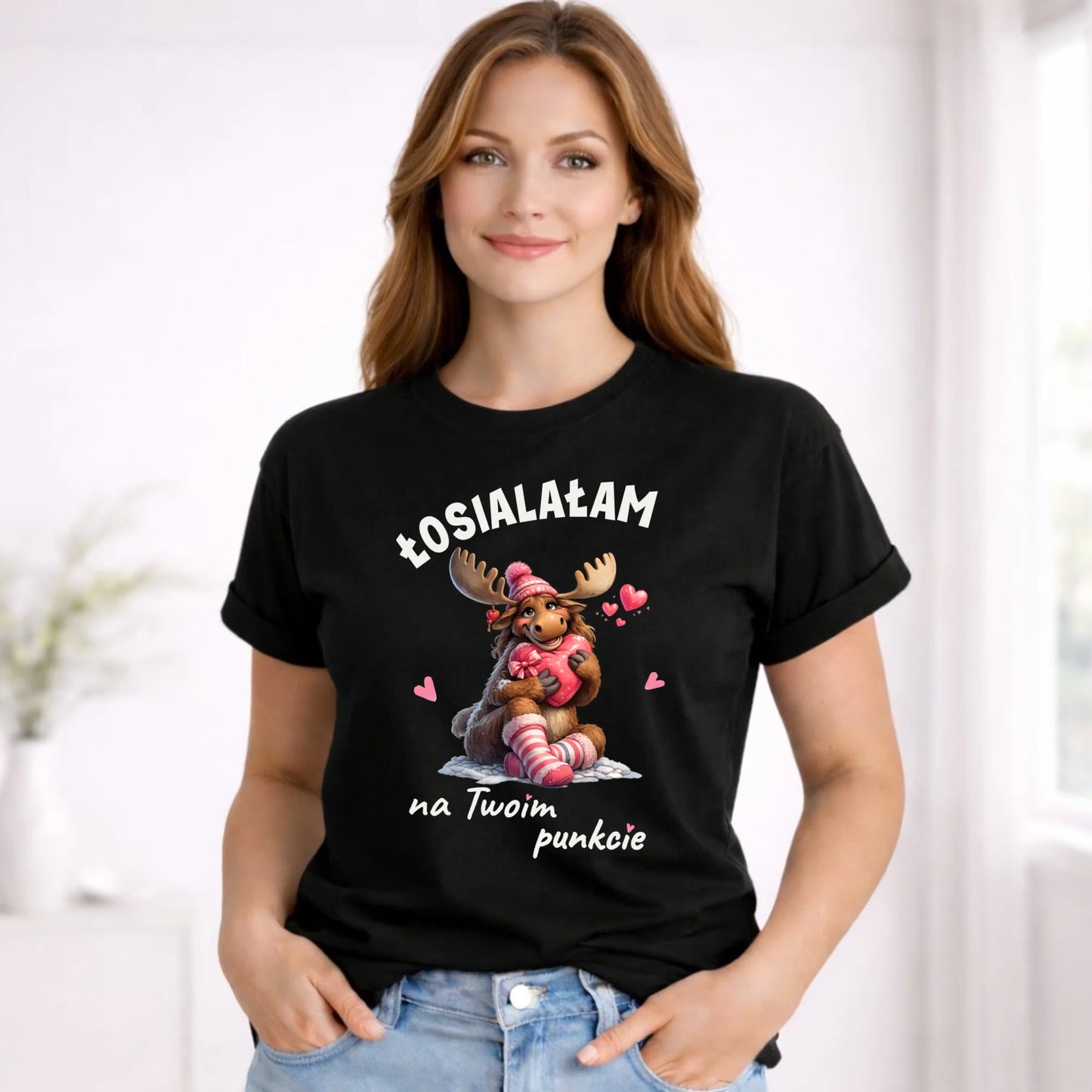 Koszulka damska - Łosialałam na Twoim punkcie W67 - StoryCups.pl