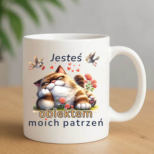 Kubek dla par - Jesteś obiektem moich patrzeń W68 - StoryCups.pl
