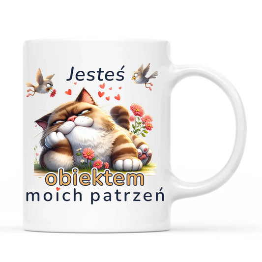 Kubek dla par - Jesteś obiektem moich patrzeń W68 - StoryCups.pl