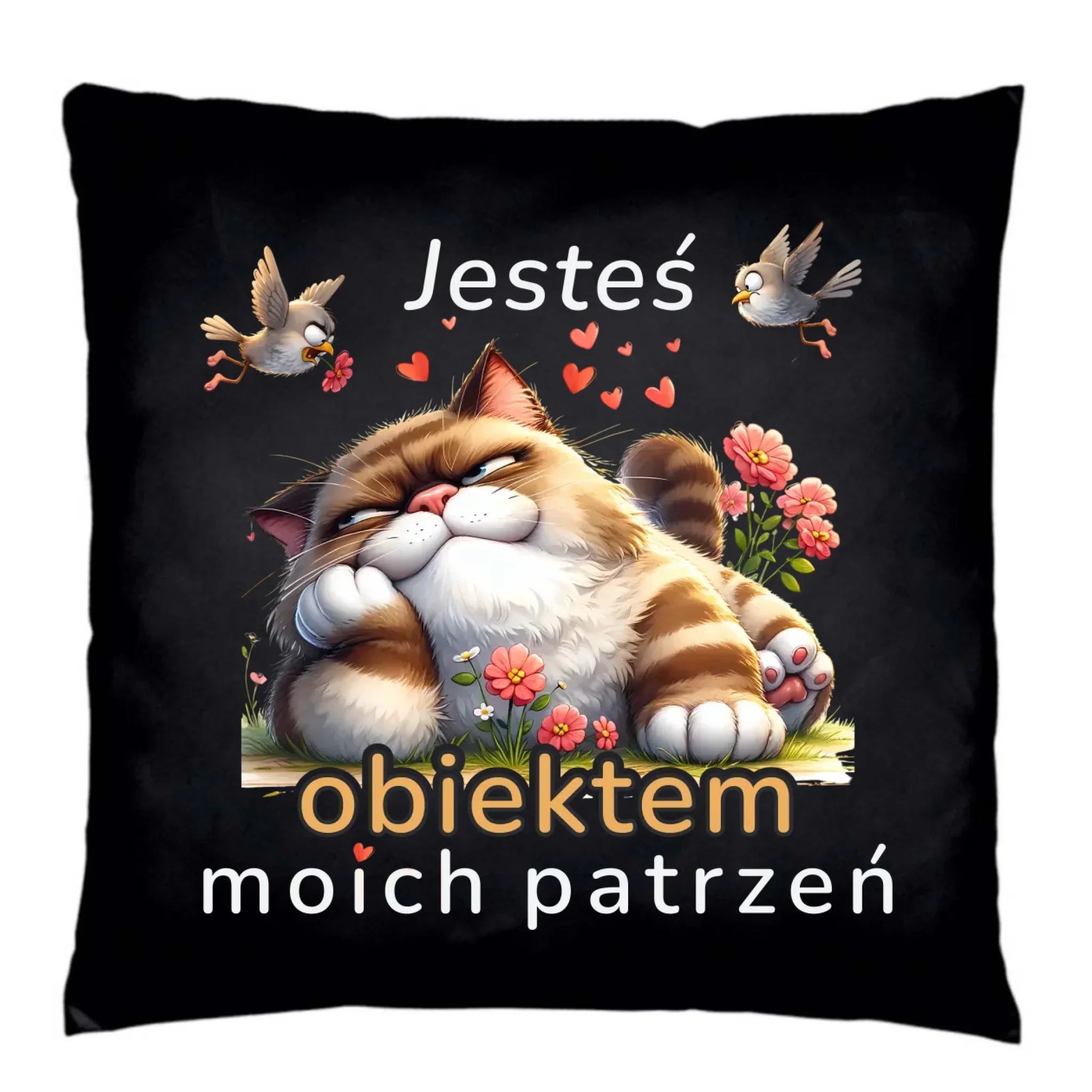 Poduszka dekoracyjna dla par - Jesteś obiektem moich patrzeń W68 - StoryCups.pl