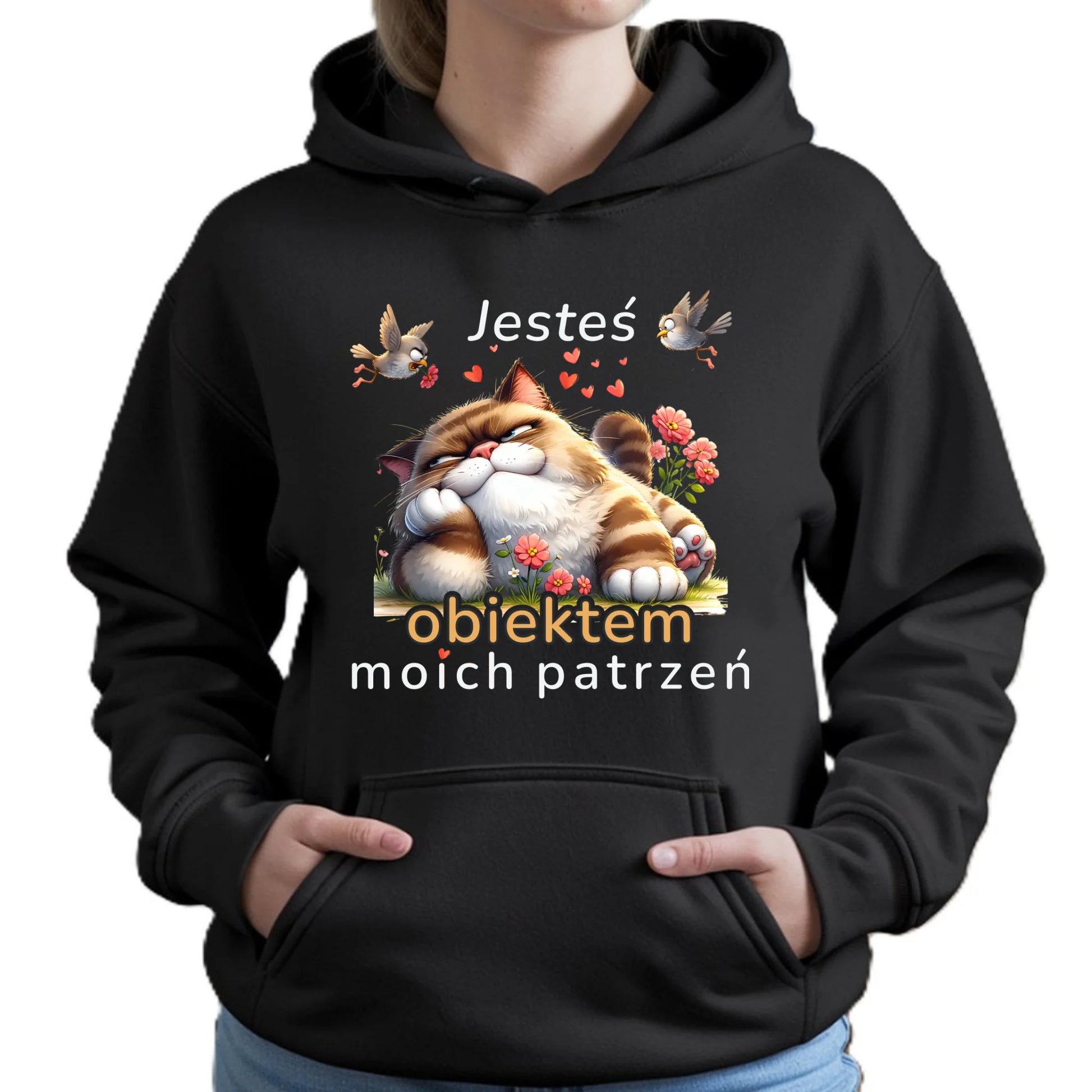 Bluza damska z kapturem - Jesteś obiektem moich patrzeń W68 - StoryCups.pl