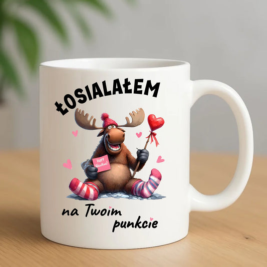 Kubek dla par - Łosialałem na Twoim punkcie W66 - StoryCups.pl