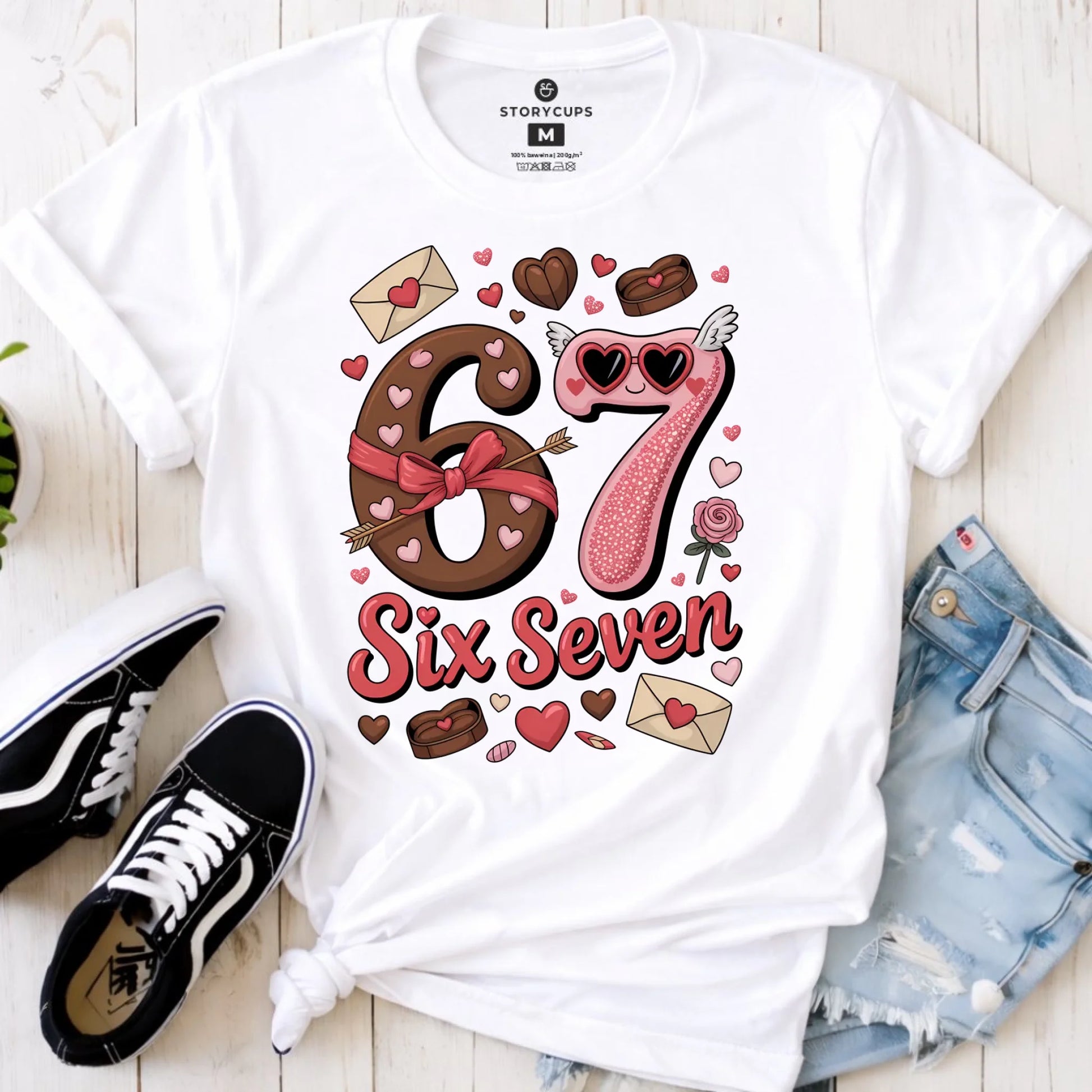 Koszulka damska - Miłość Six Seven 67 W72 - StoryCups.pl