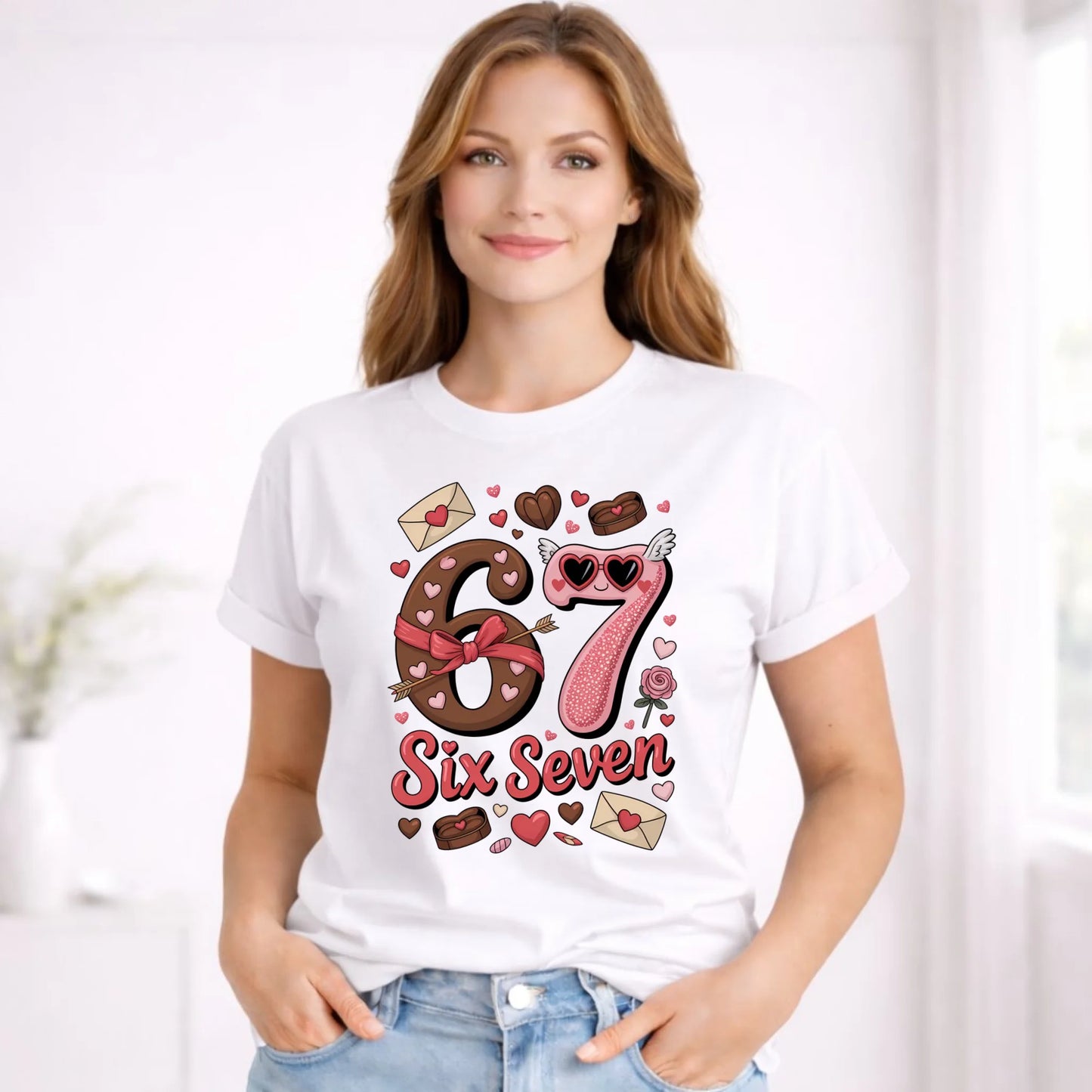 Koszulka damska - Miłość Six Seven 67 W72 - StoryCups.pl