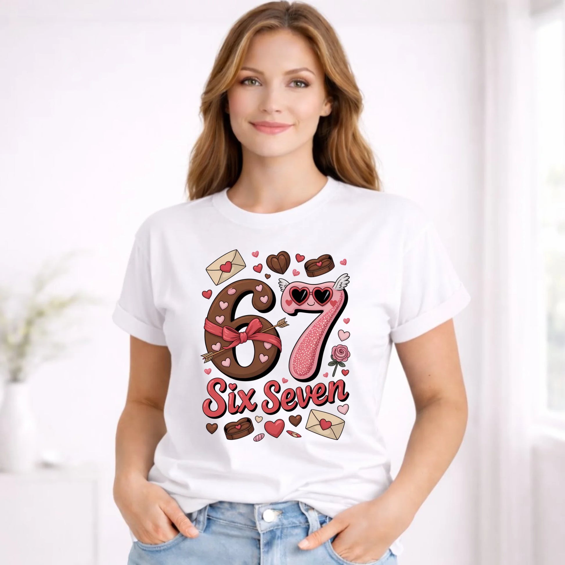 Koszulka damska - Miłość Six Seven 67 W72 - StoryCups.pl