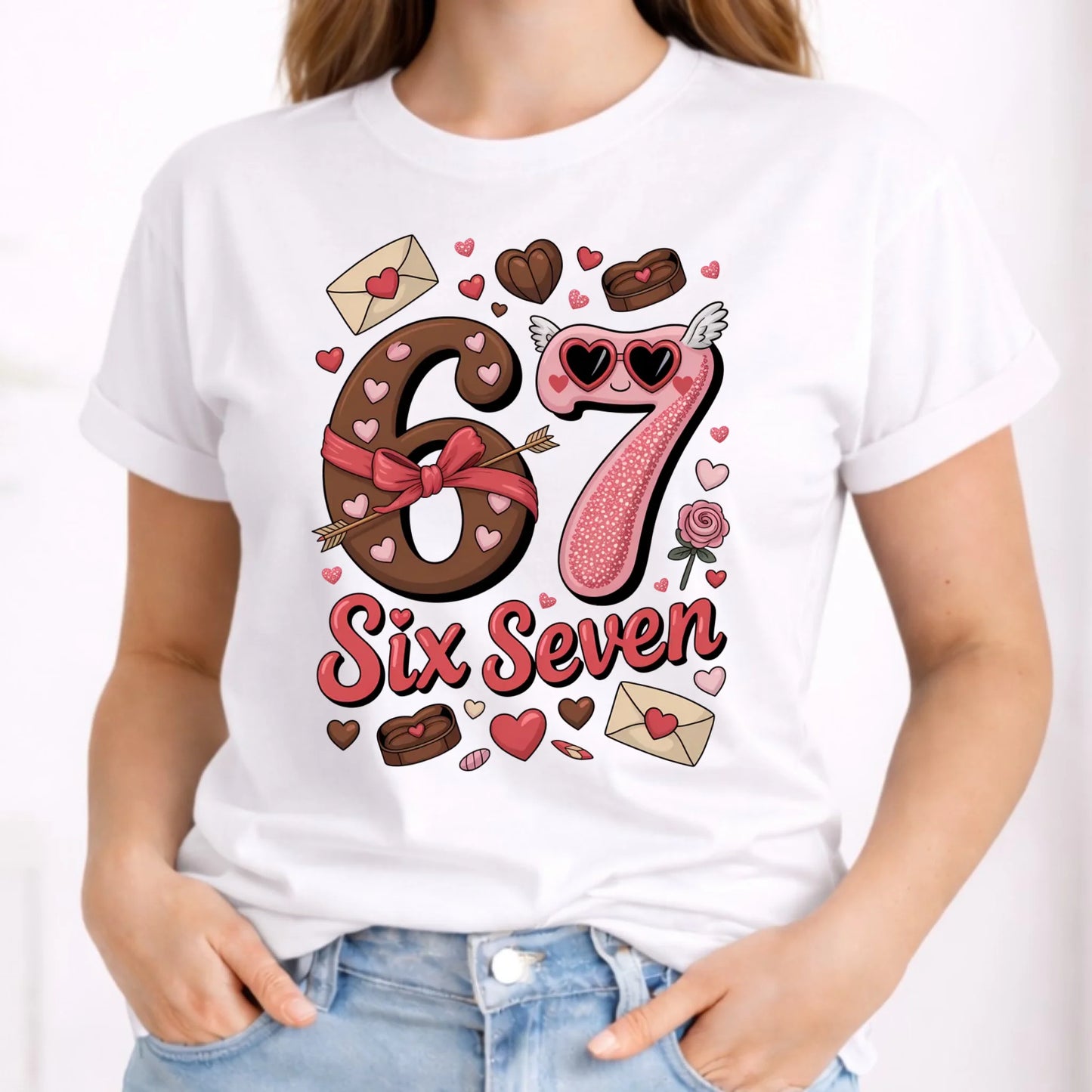 Koszulka damska - Miłość Six Seven 67 W72 - StoryCups.pl