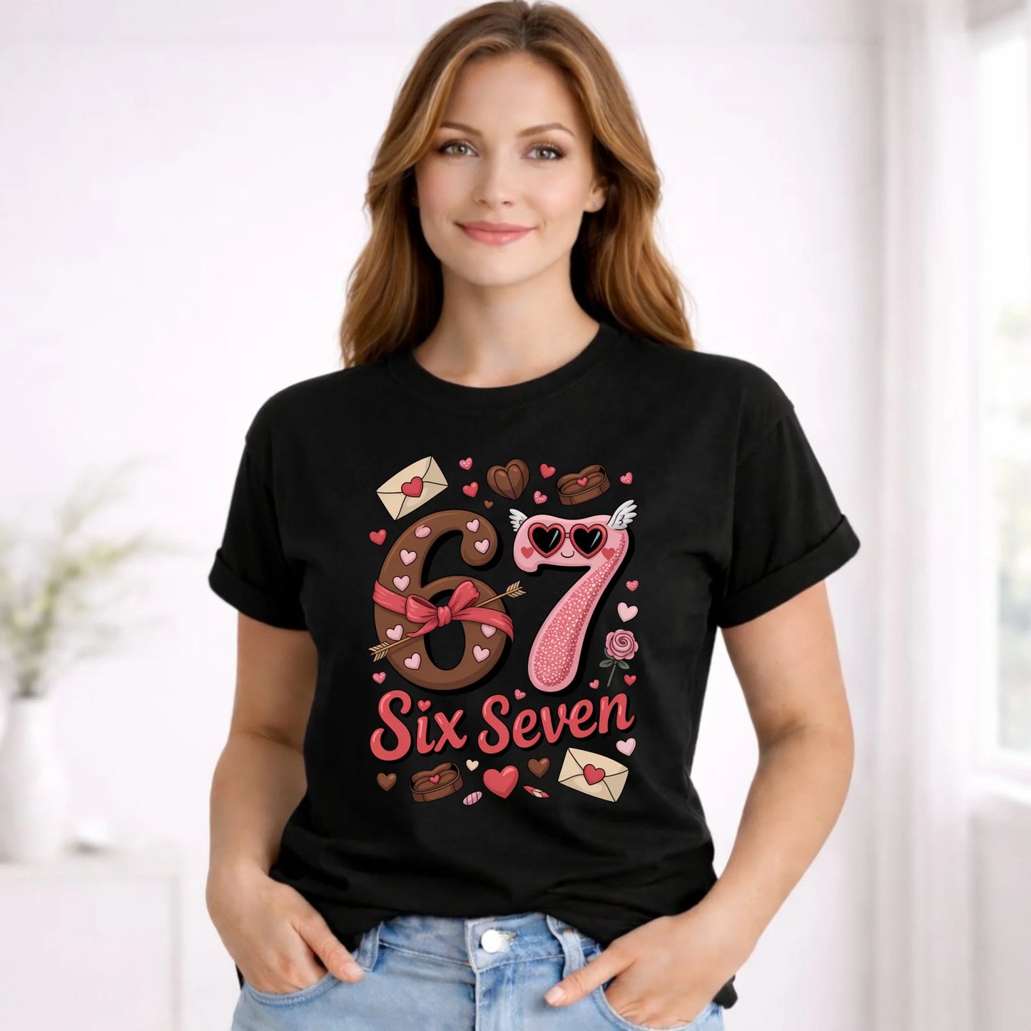 Koszulka damska - Miłość Six Seven 67 W72 - StoryCups.pl