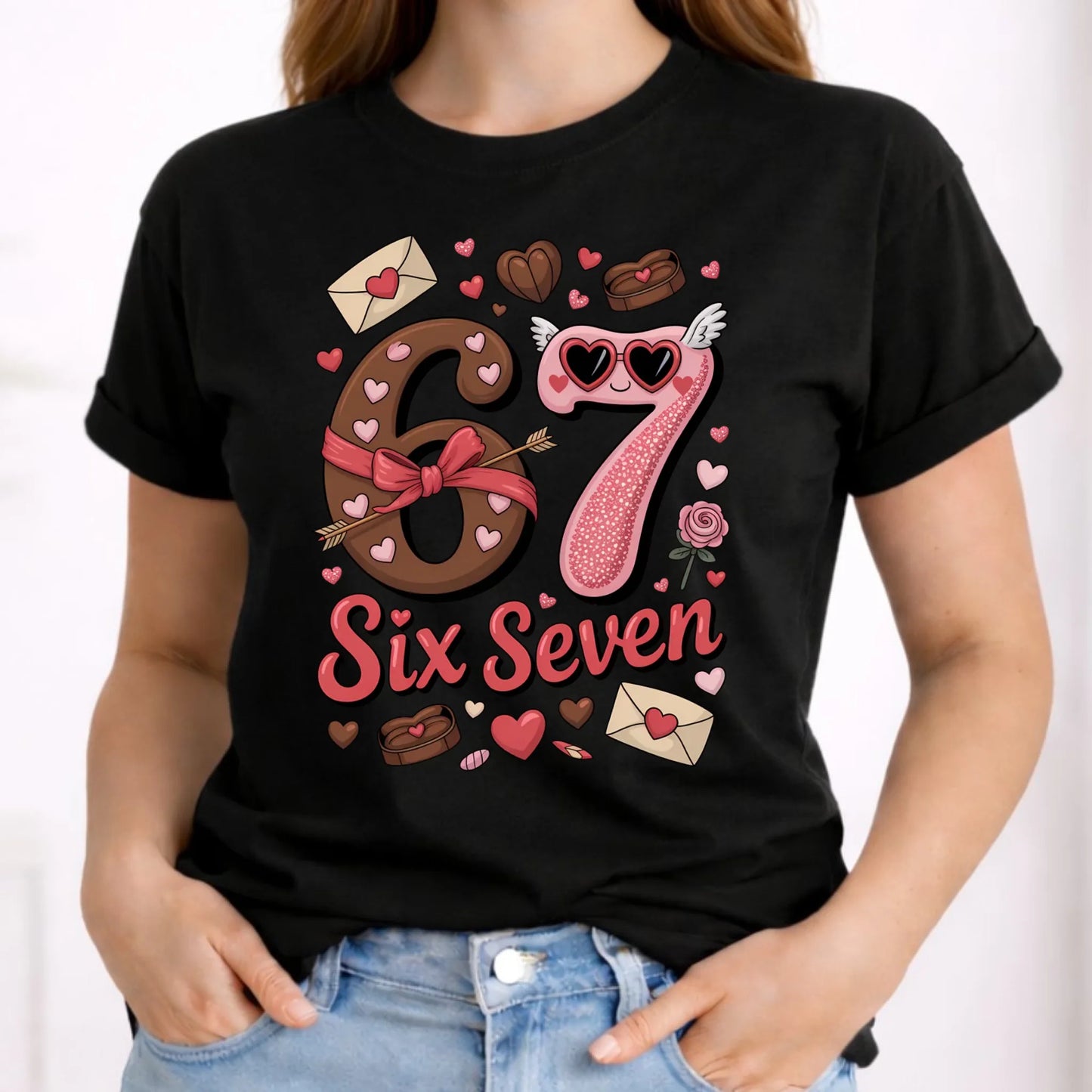 Koszulka damska - Miłość Six Seven 67 W72 - StoryCups.pl