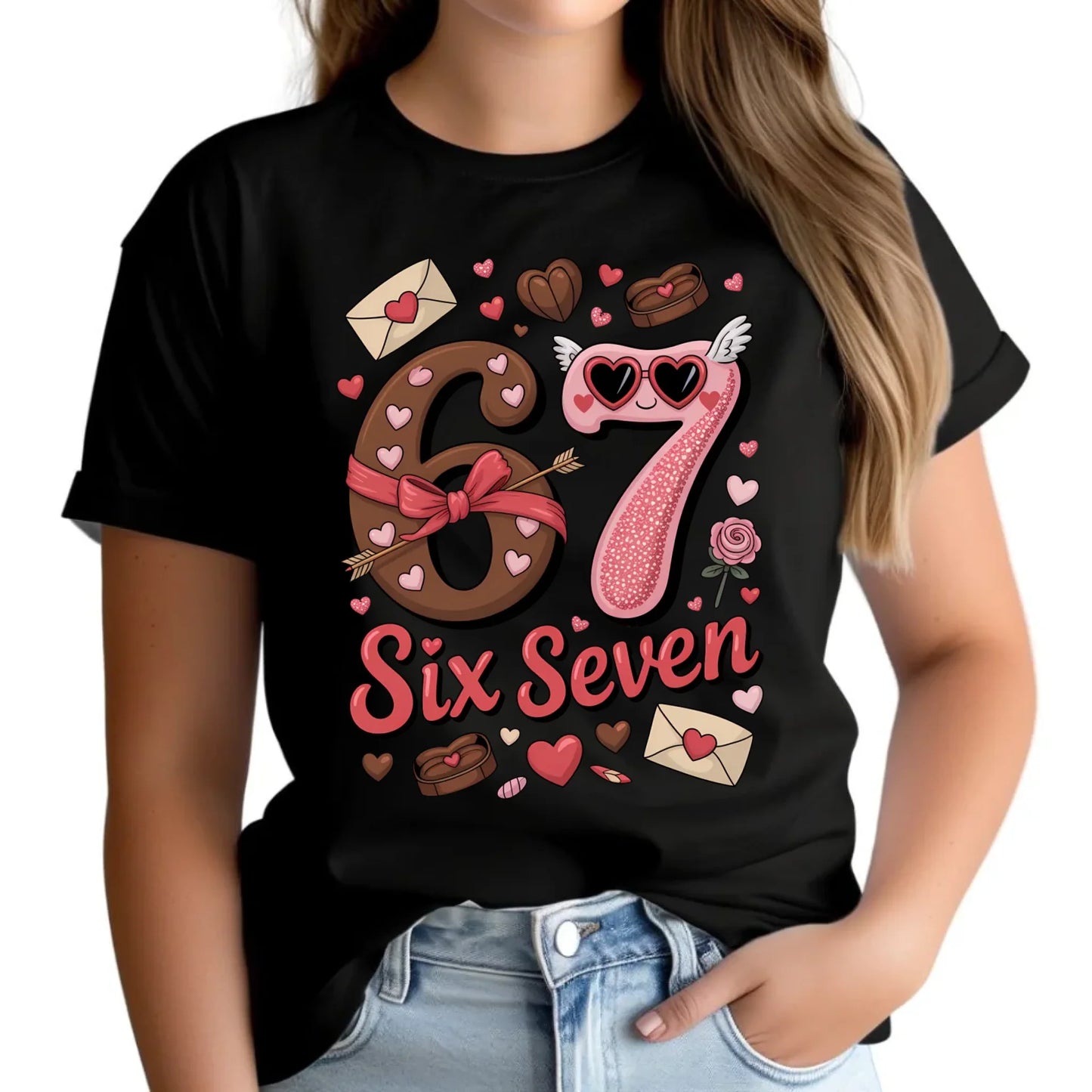 Koszulka damska - Miłość Six Seven 67 W72 - StoryCups.pl