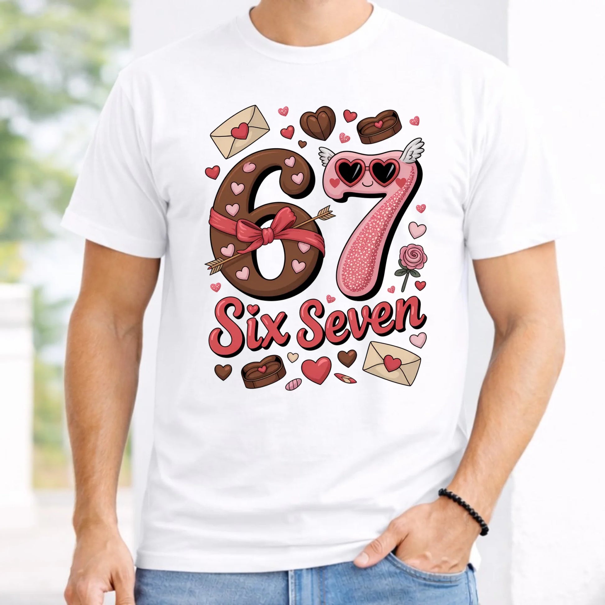 Koszulka męska - Miłość Six Seven 67 W72 - StoryCups.pl