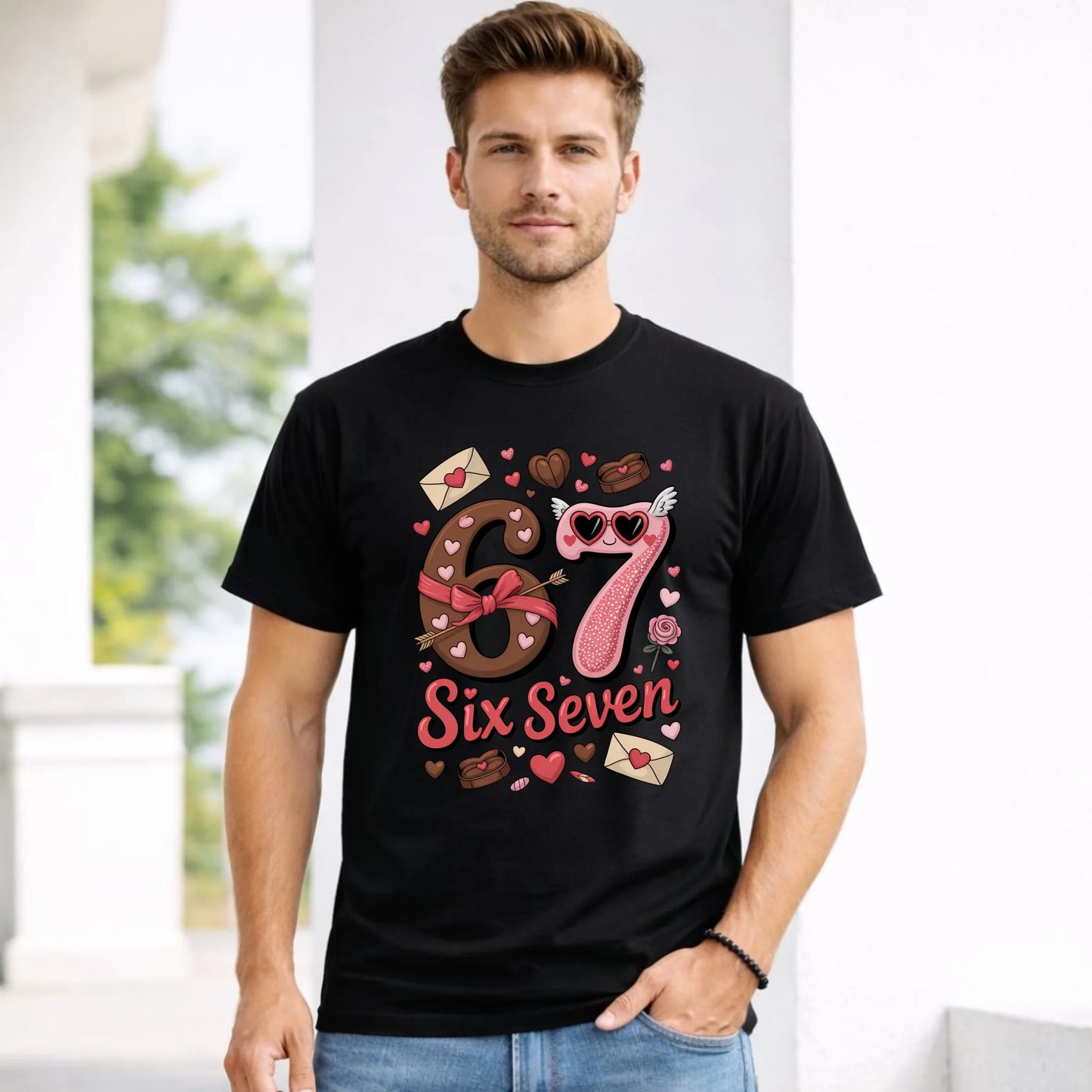 Koszulka męska - Miłość Six Seven 67 W72 - StoryCups.pl