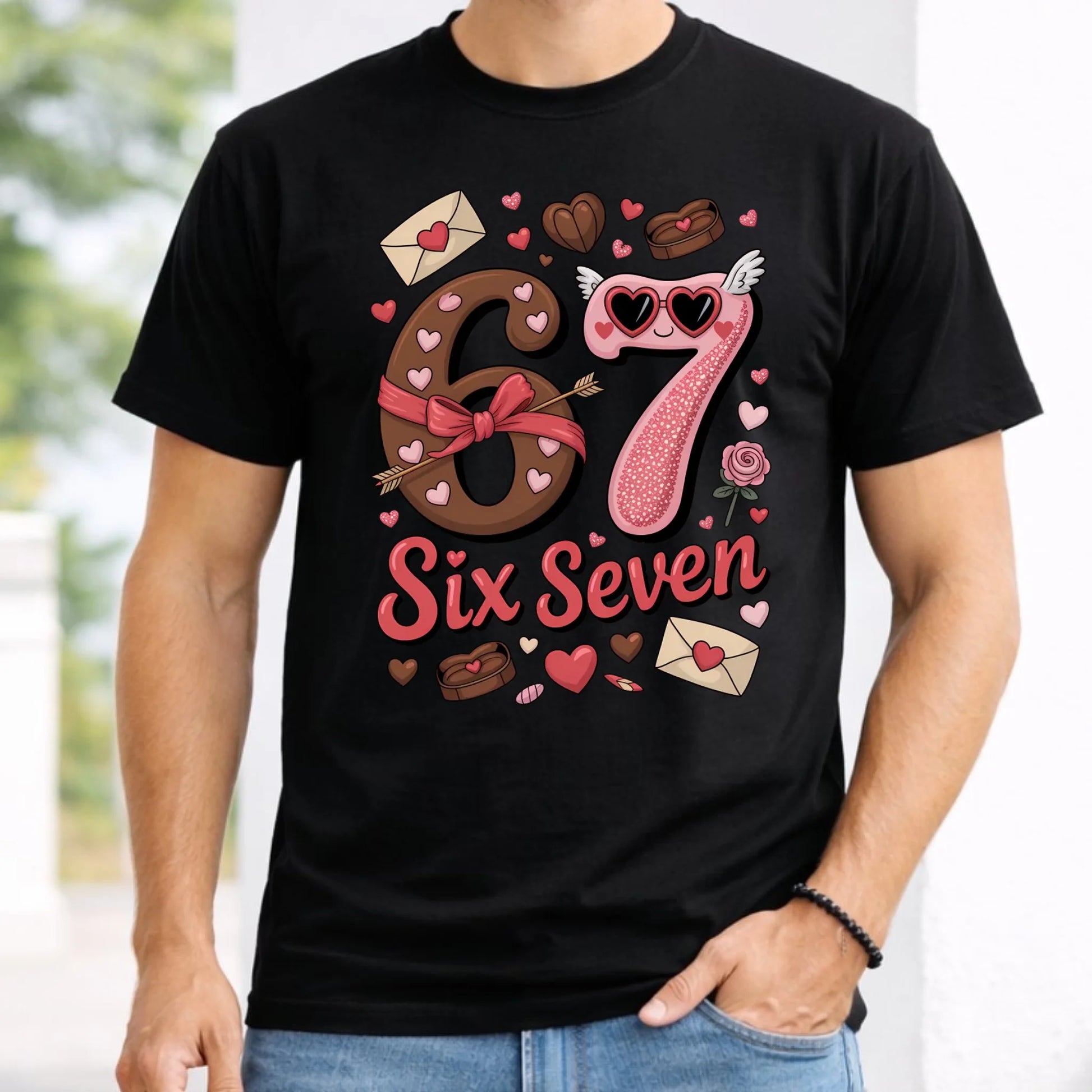 Koszulka męska - Miłość Six Seven 67 W72 - StoryCups.pl